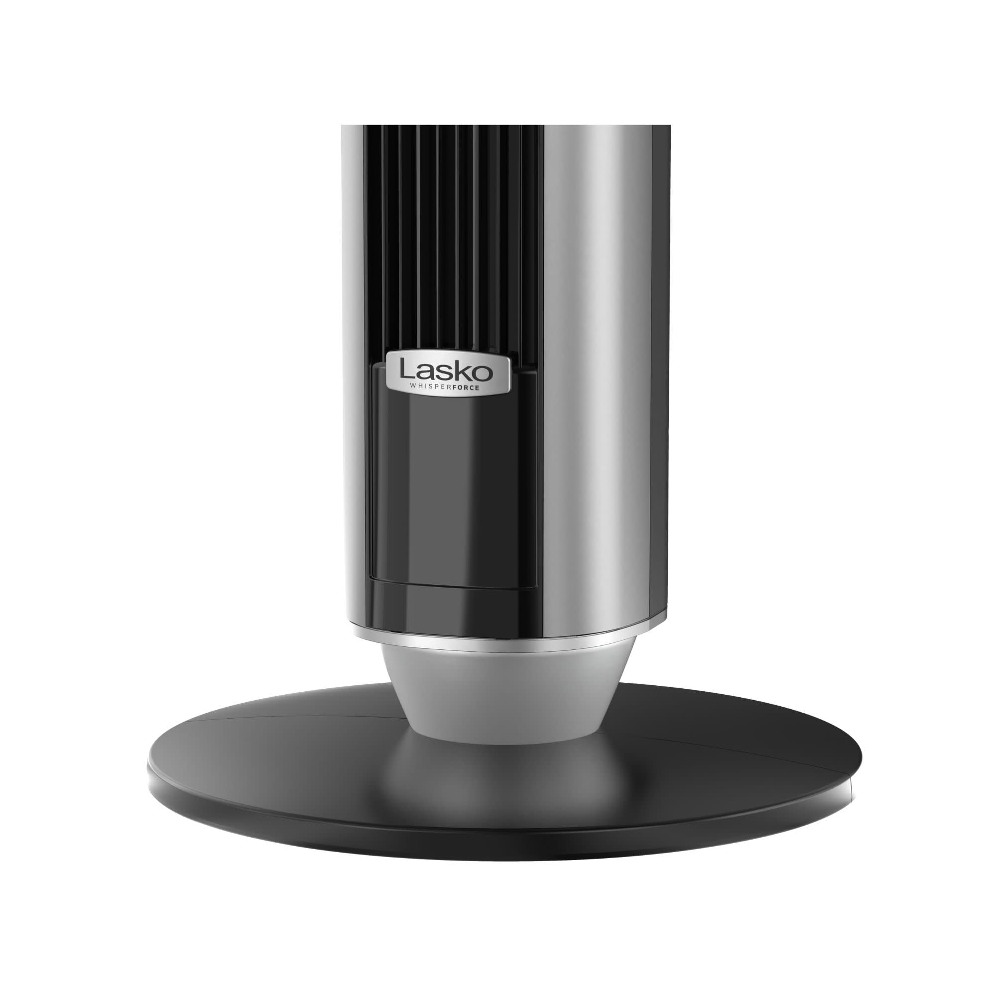 Lasko 40 in Quiet Oscillating Tower Fan with Remote Control and 12 Speeds (Black, 40 in) 7fgn0