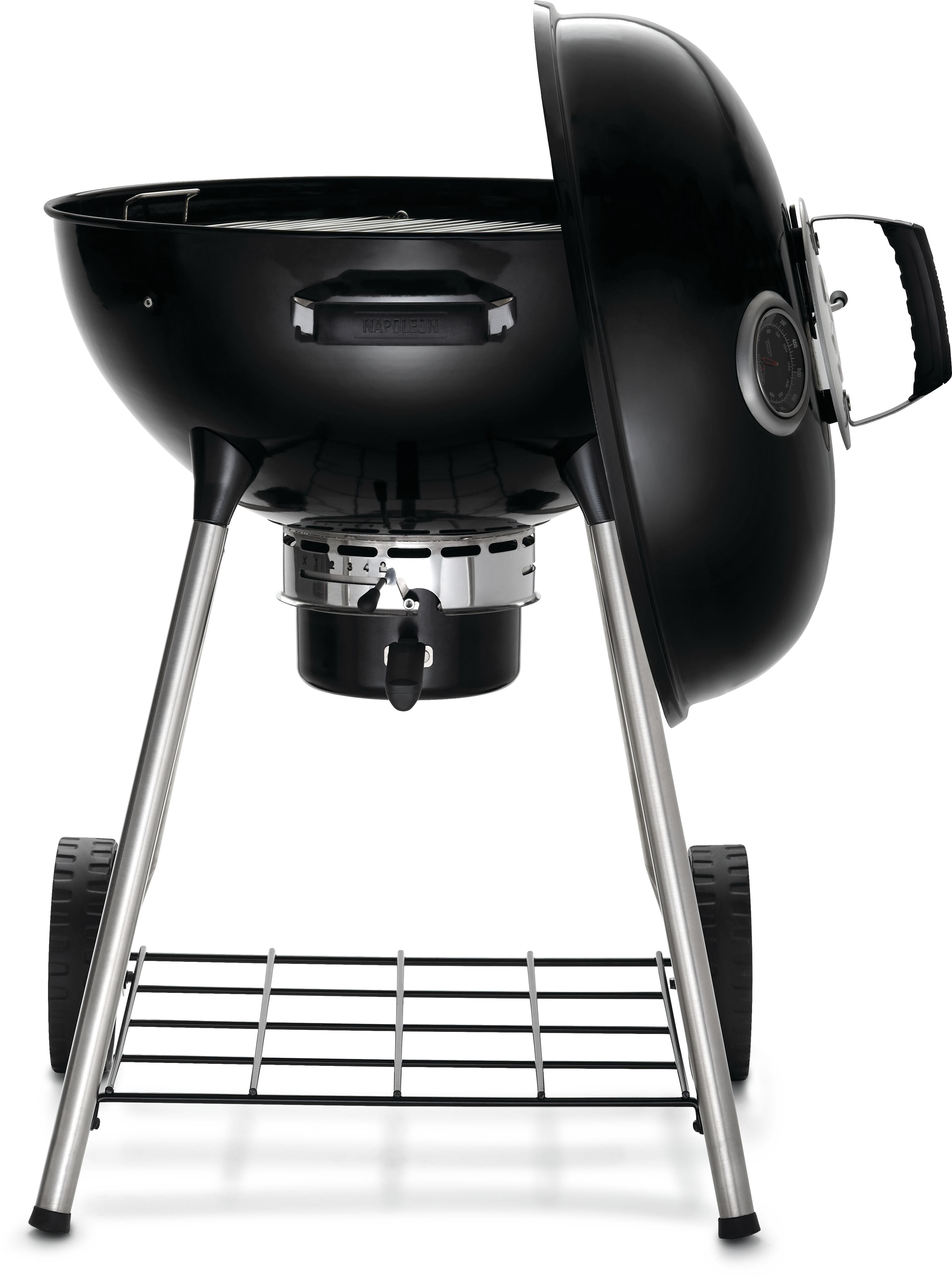 Napoleon 22 in. Kettle Charcoal Grill with Vortex Heat Management (Black, 22 in.) x241b