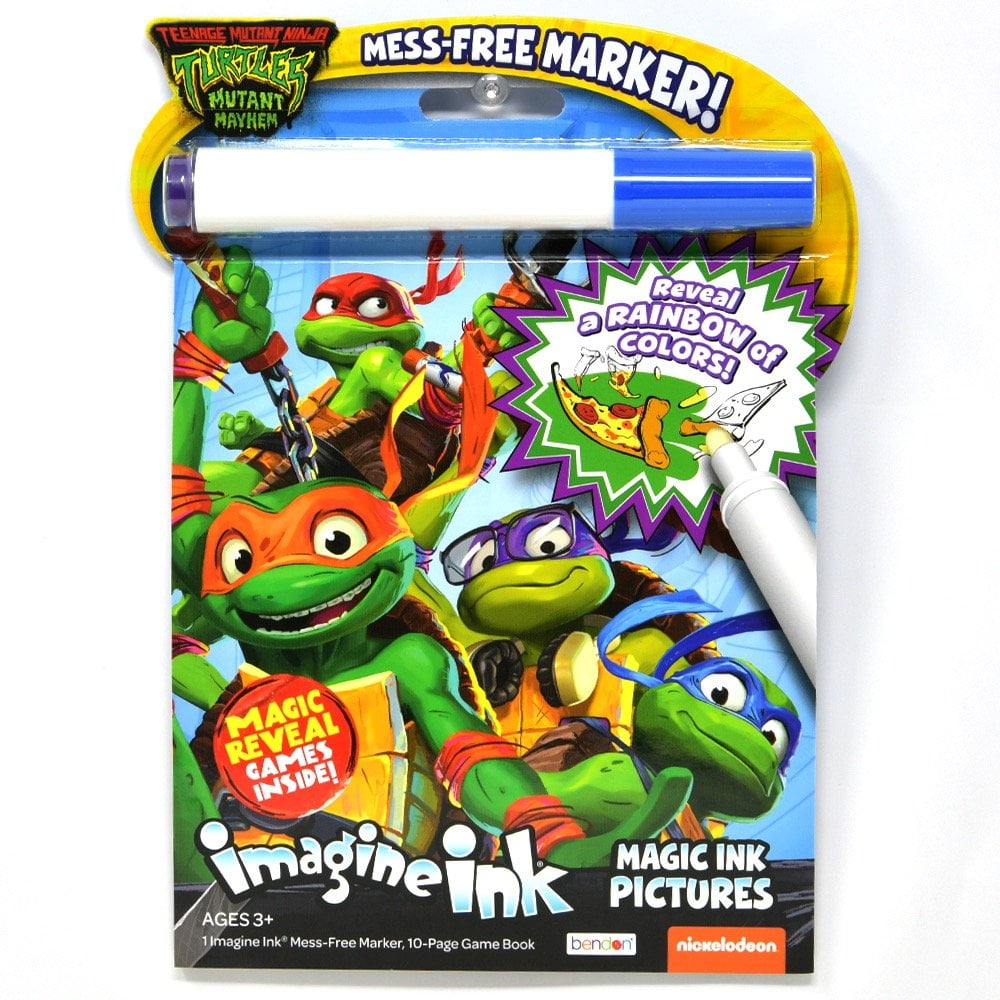 Teenage Mutant Ninja Turtles Imagine Ink Mess-Free Coloring Activity Book (1 Book) cxj88