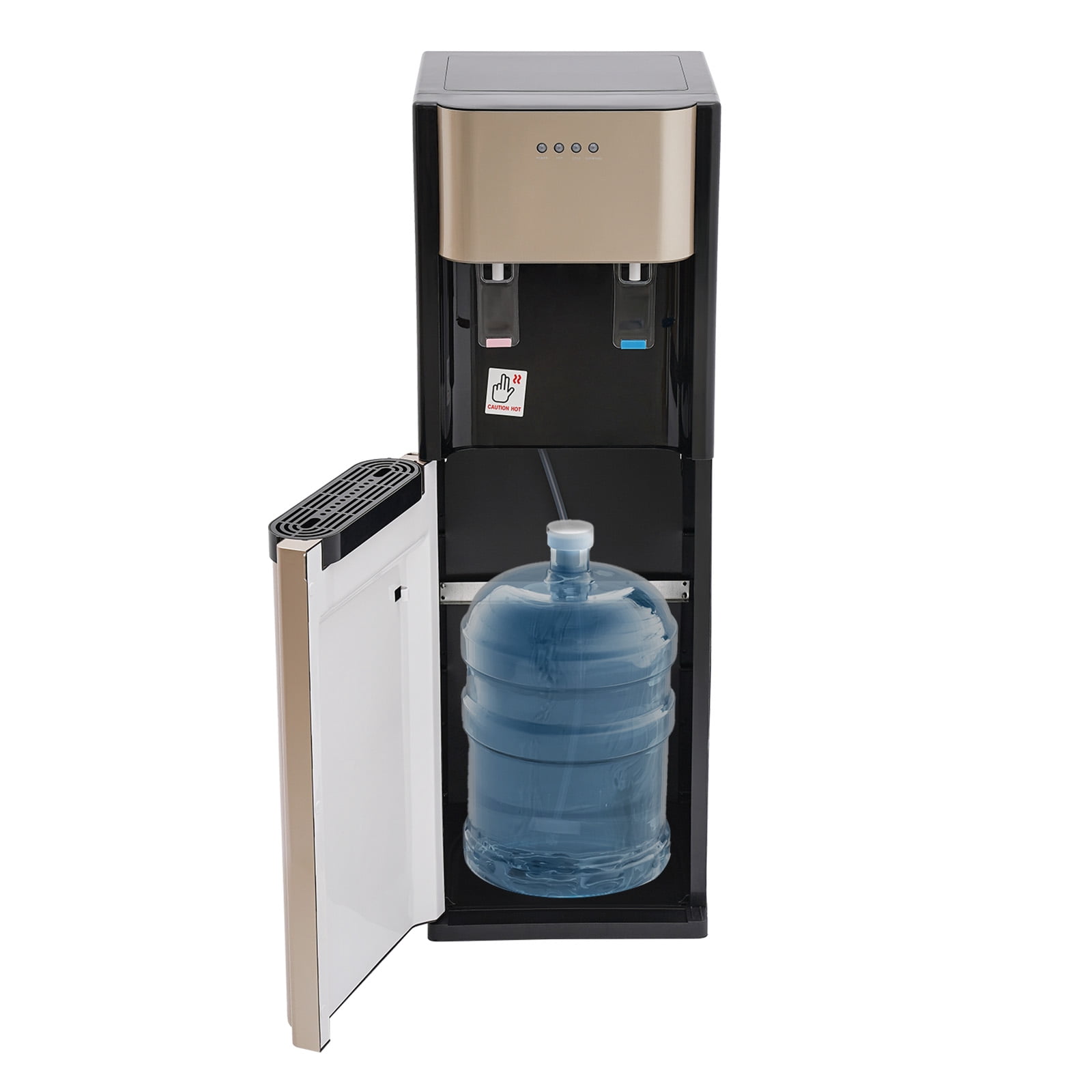 Generic Floor Standing Water Dispenser Bottom Loading Hot and Cold Drinking Machine (Gold, 5.28 Gallon) kn9u8