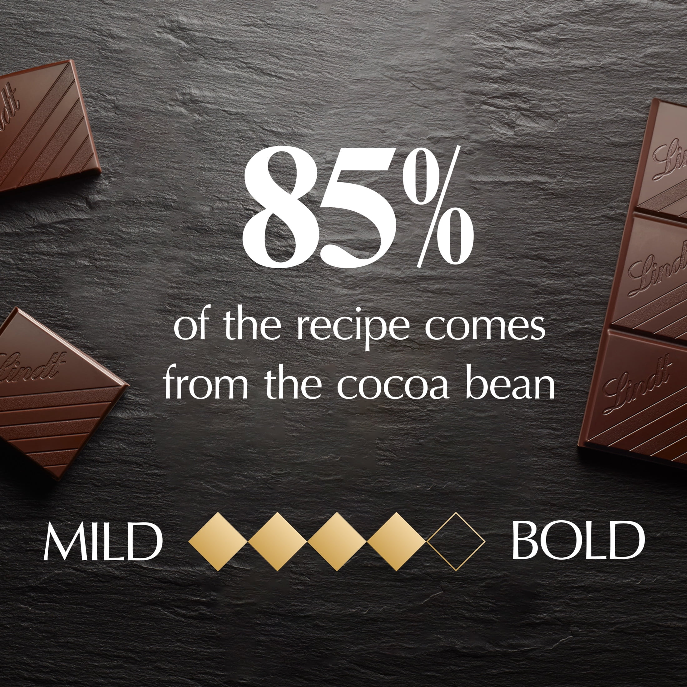 Lindt Excellence Dark Chocolate Bar, 85% Cocoa, Premium Gourmet Confectionery (3.5 oz) yhxpq
