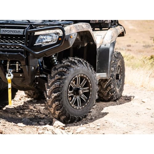 Tusk Mud Force ATV Tire (Black, 24x8-12, Set of 2) 0xgd3