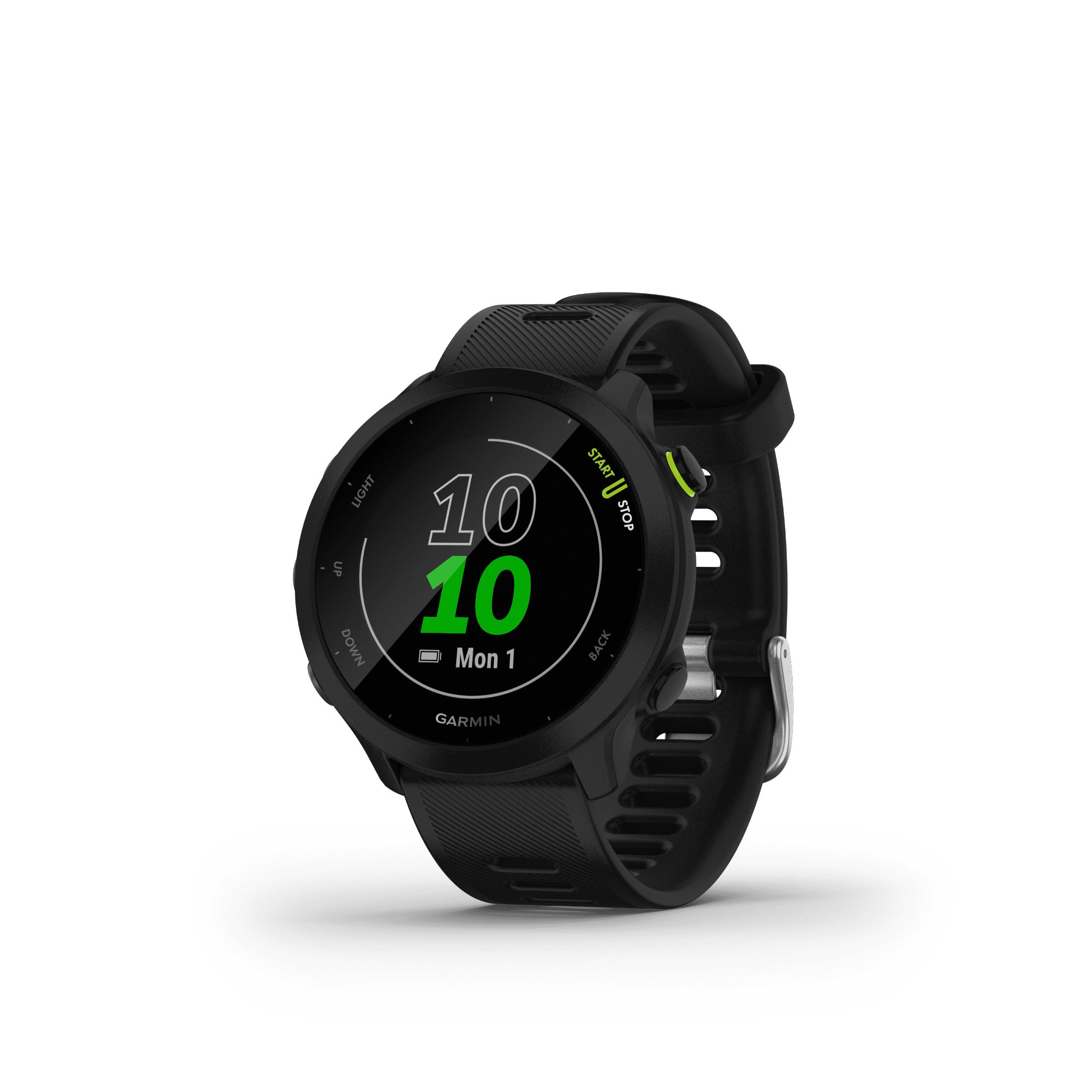 Garmin Forerunner 55 GPS Running Watch with Daily Suggested Workouts and Heart Rate Tracking (Black) 1tnve