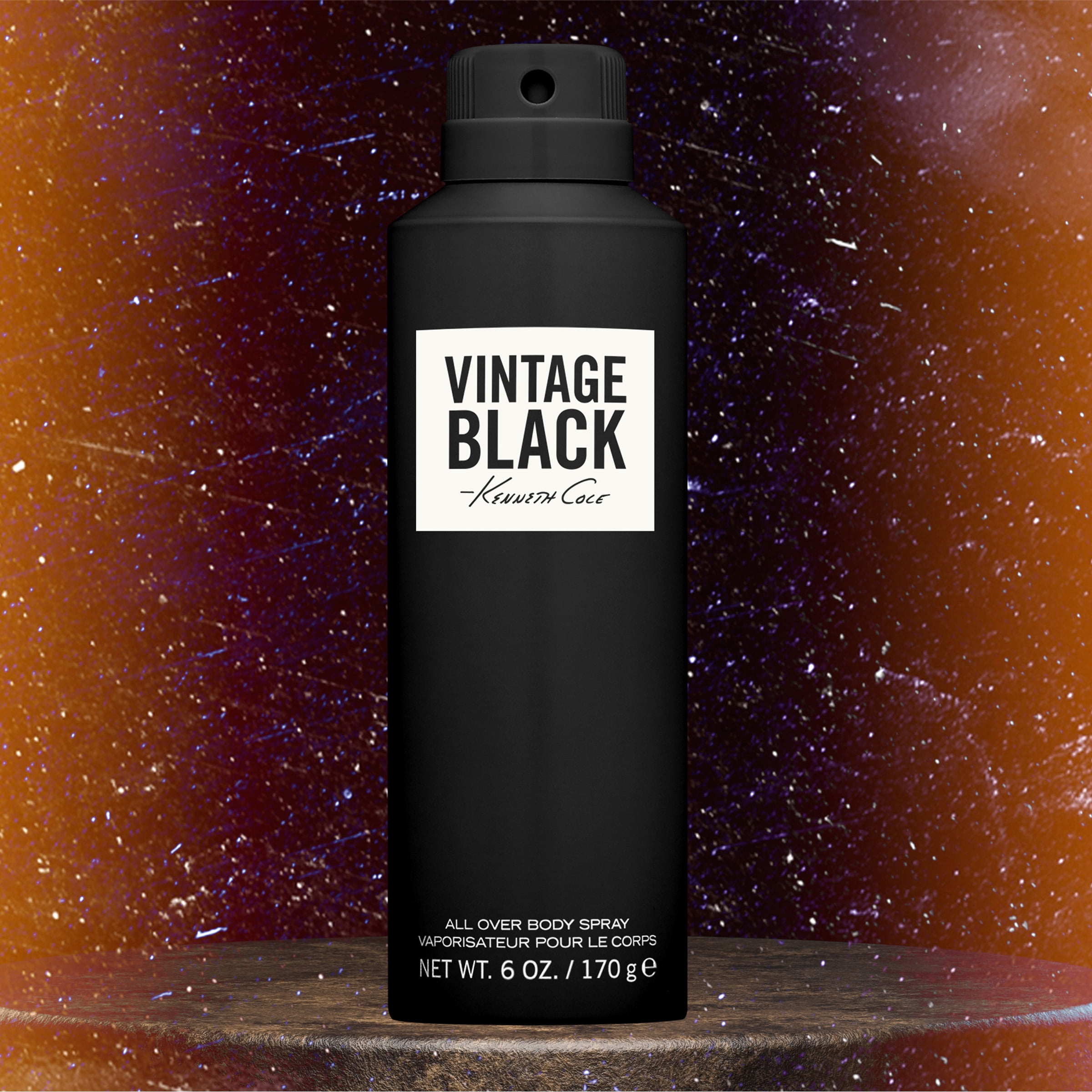 Kenneth Cole Vintage Black Body Spray for Men (Black, 6 oz) c65iw