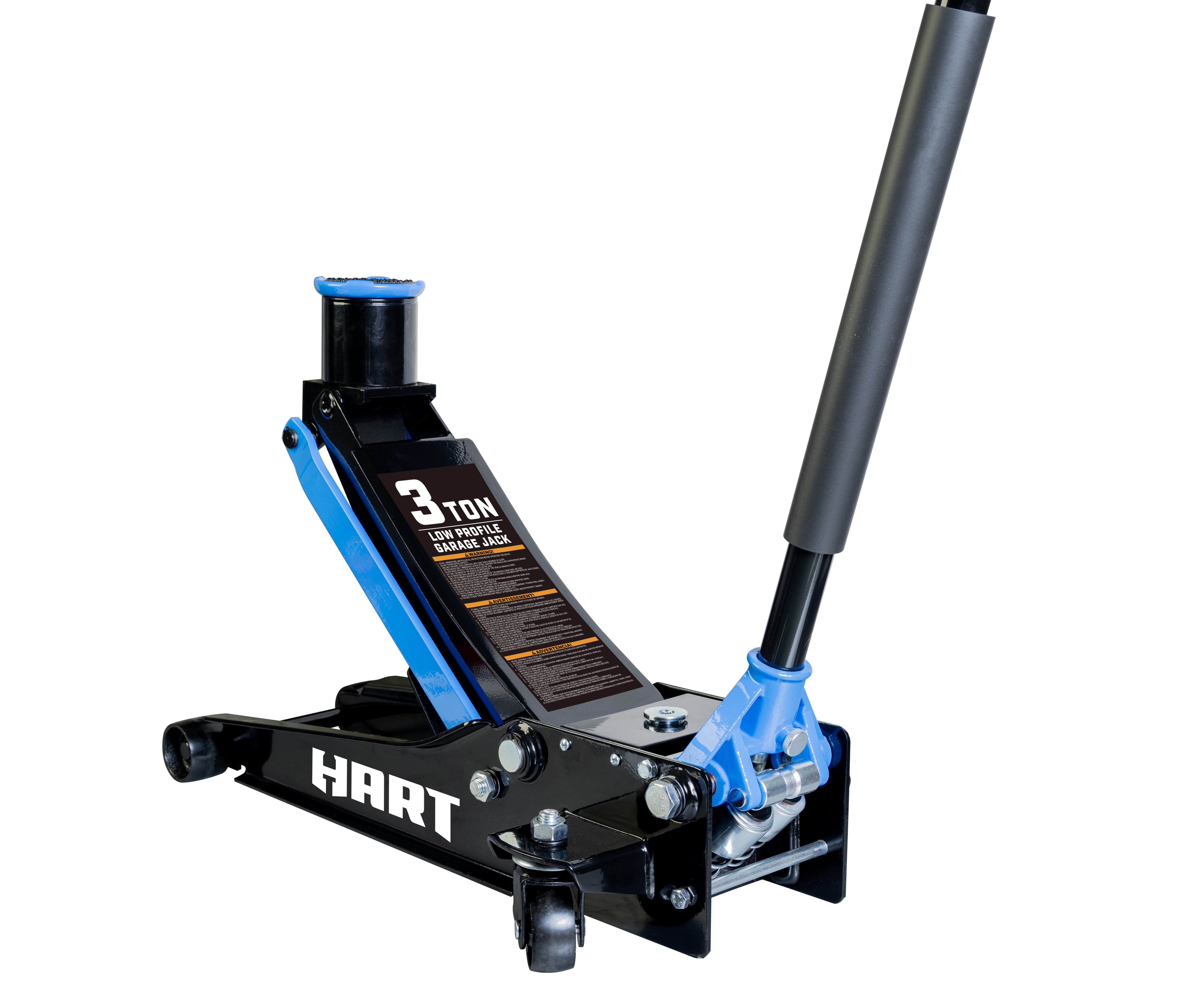 HART Super Duty Garage Jack with SUV Adaptor, 3 Ton Capacity (Black) 94vuy