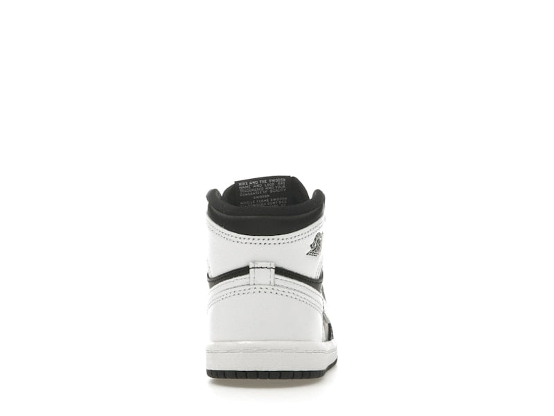 Jordan 1 Retro High OG Toddler Sneakers (Black/White, 5C) 5k97d
