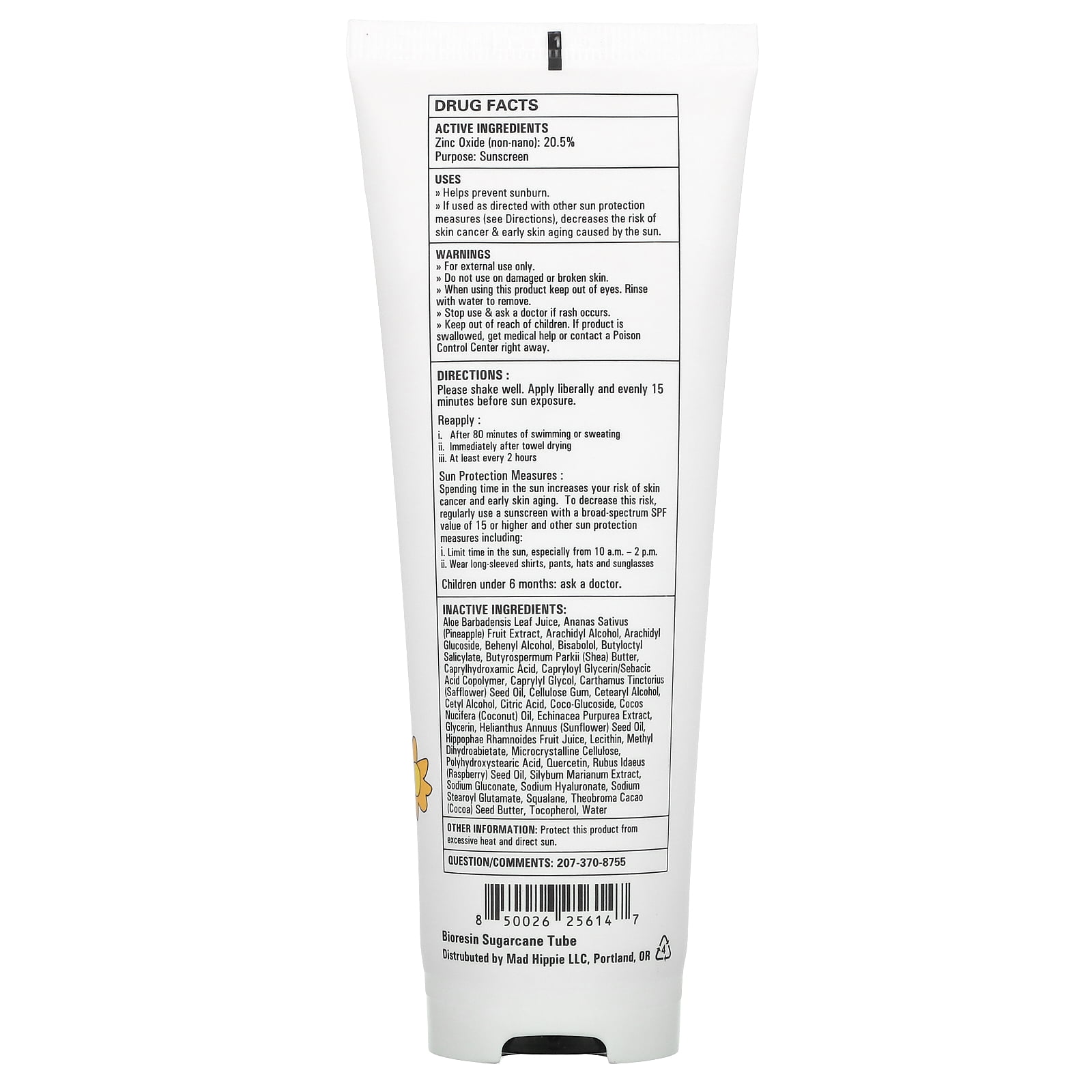 Mad Hippie Ultra-Sheer Body Sunscreen SPF 40+ Broad-Spectrum Protection (Clear, 4 fl oz) tzjns