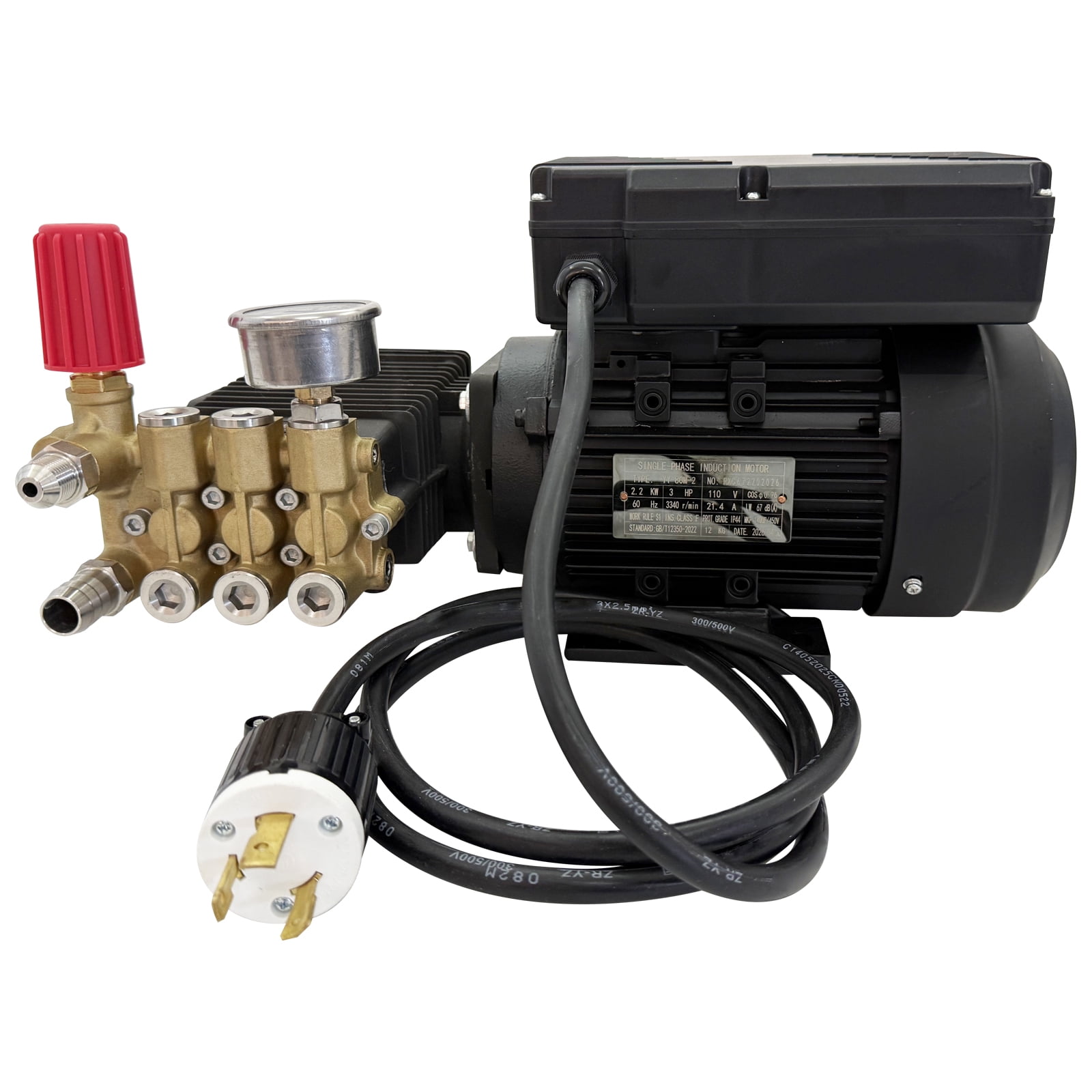 Techtongda Electric Portable High Pressure Car Washer Cleaning Pump System (12L/min) vi00f