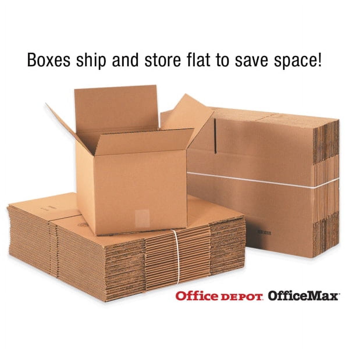 Office Depot Heavy-Duty Flat-Panel TV Shipping Boxes (Kraft, 36 in H x 8 in W x 56 in D, 5-Pack) zl9ls