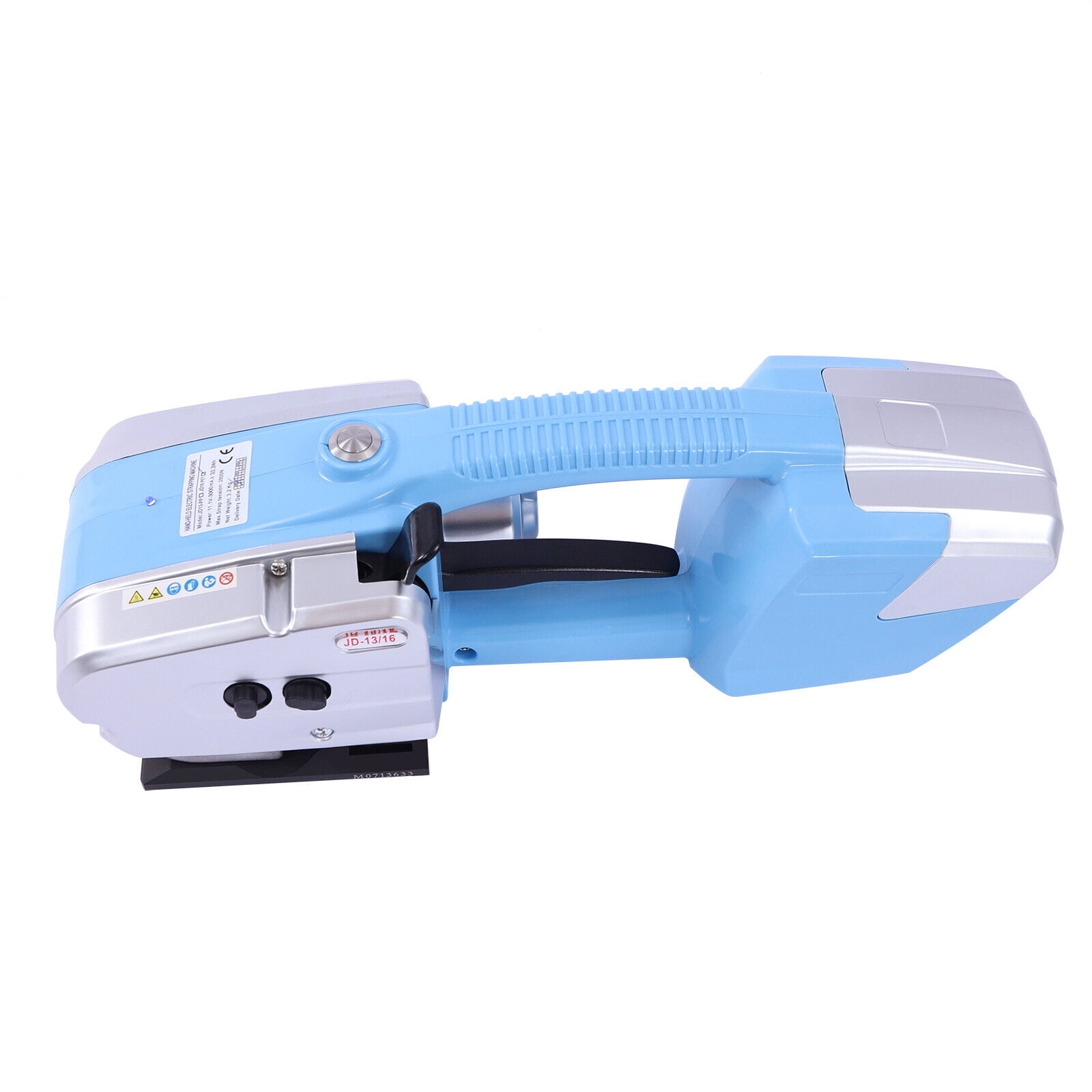 DENSET Automatic Strapping Machine Battery Operated Banding Tool for 0.5-0.625 in PP PET Straps (Blue) yqv1z
