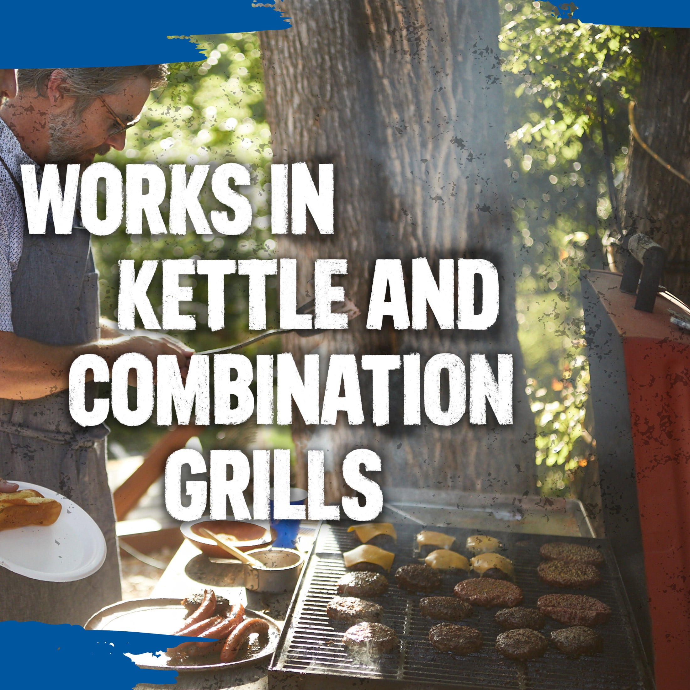 Kingsford Original Charcoal Briquettes for Outdoor Grilling (3 Pack, 24 lb Total) qu4qy