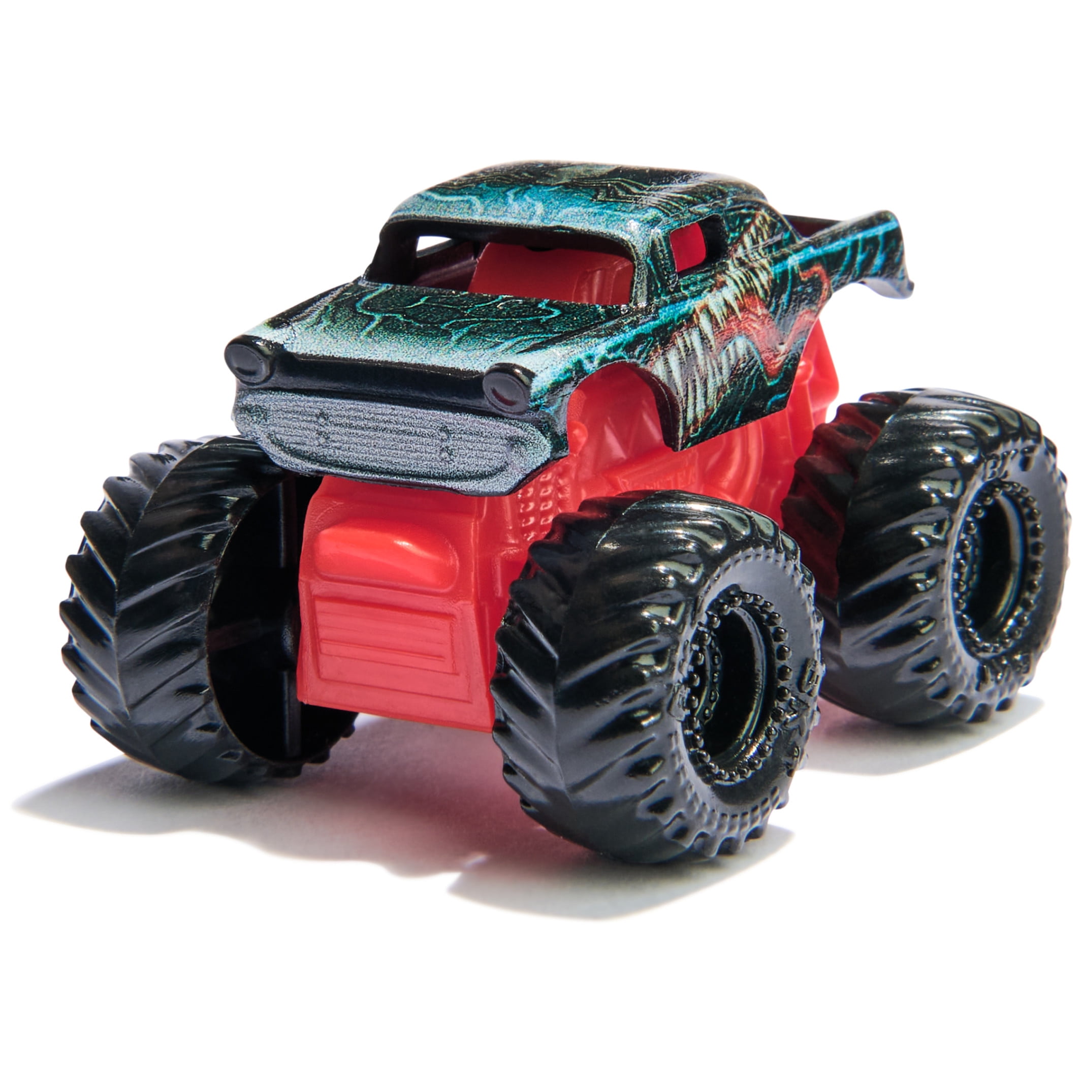 Monster Jam Marvel Mini Die-Cast Monster Truck 3-Pack (Spider-Man, Venom, Iron Man, 3 in) otfug