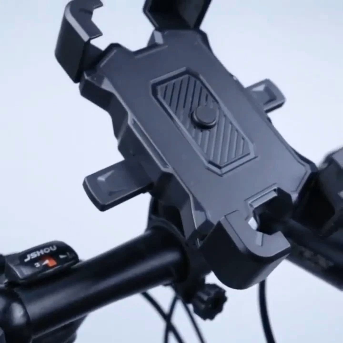 Rhea Motorcycle Phone Mount Auto Lock Anti-Shake Bike Phone Holder (Black, Universal) yu8jc