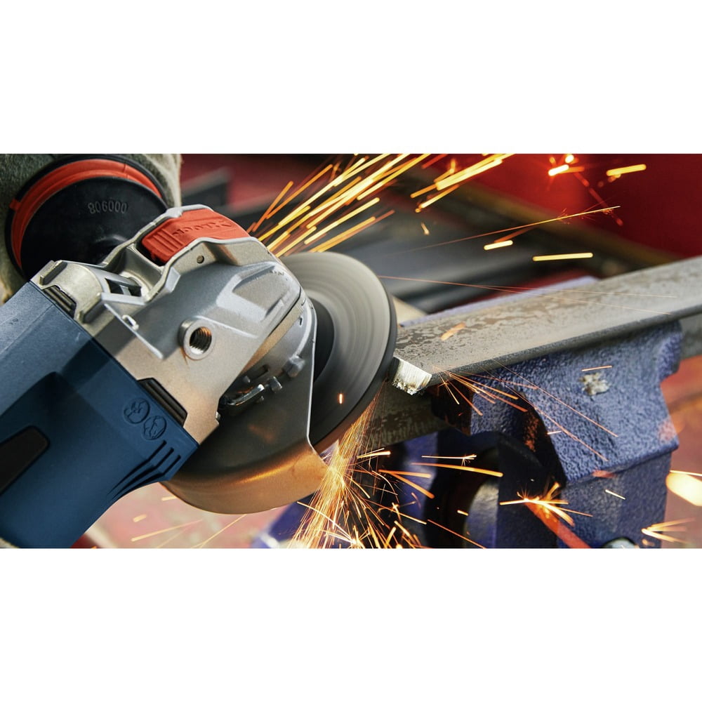Bosch PROFACTOR 18V Brushless Cordless X-LOCK Angle Grinder Kit with 8 Ah Battery (5 in. - 6 in., Refurbished) qpgra