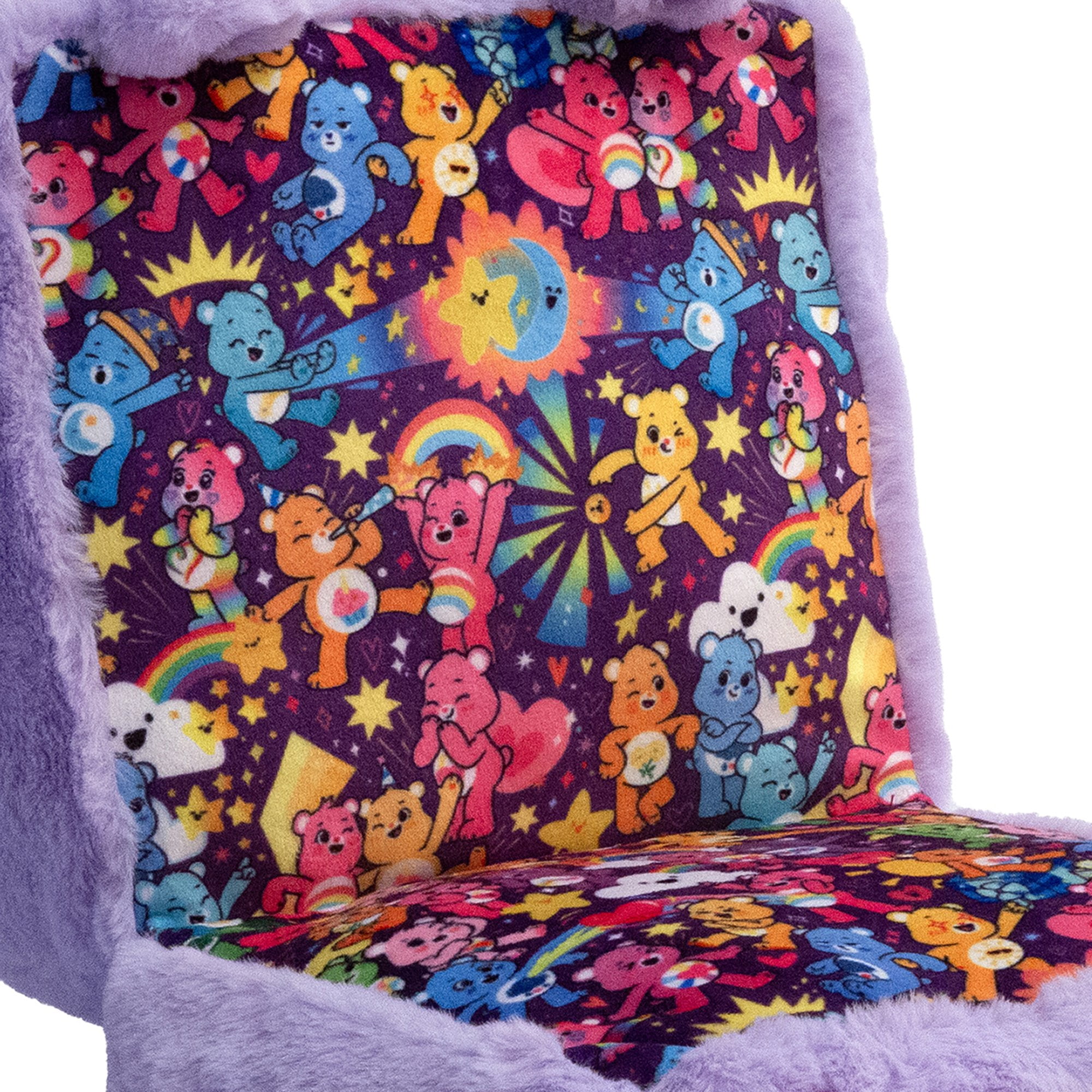 Happy Nappers Care Bears Pop N' Play Cube Share Bear Plush Pillow (Purple, 10 in) jgr45