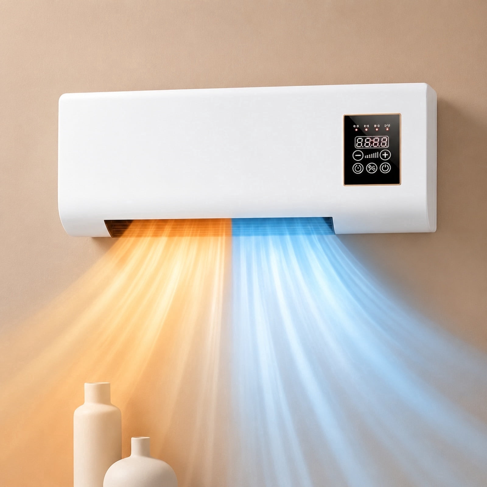 Yayiaclooher Portable Air Conditioner 3-in-1 Bladeless Fan (White, 12000 BTU) fm2r6