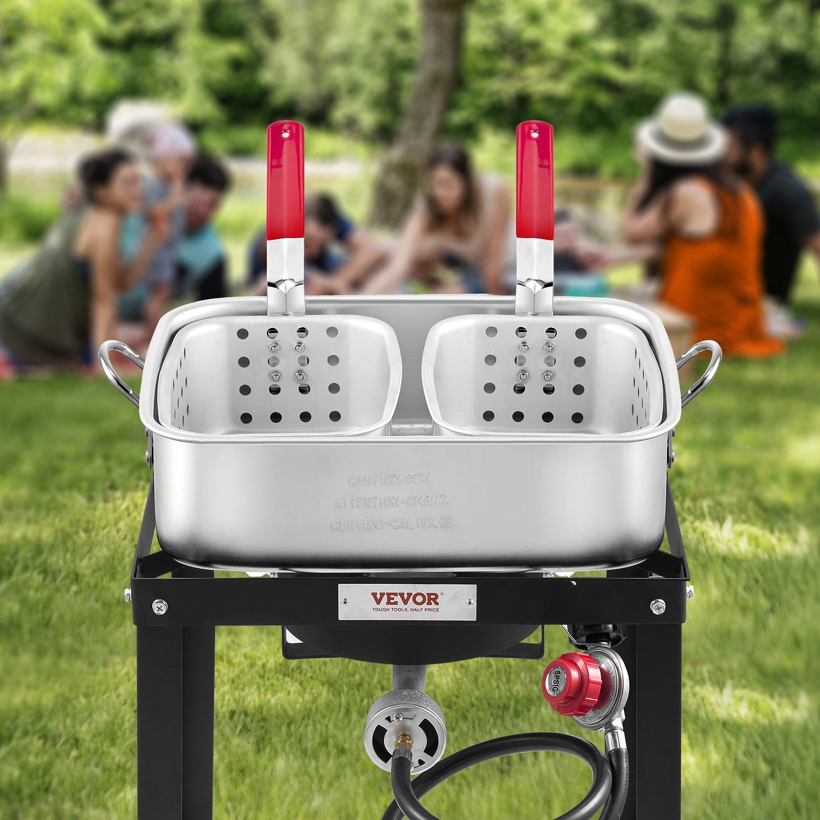 Outdoor Propane Deep Fryer Kit with 2 Baskets (18 Qt) 1p5ka - Image 9