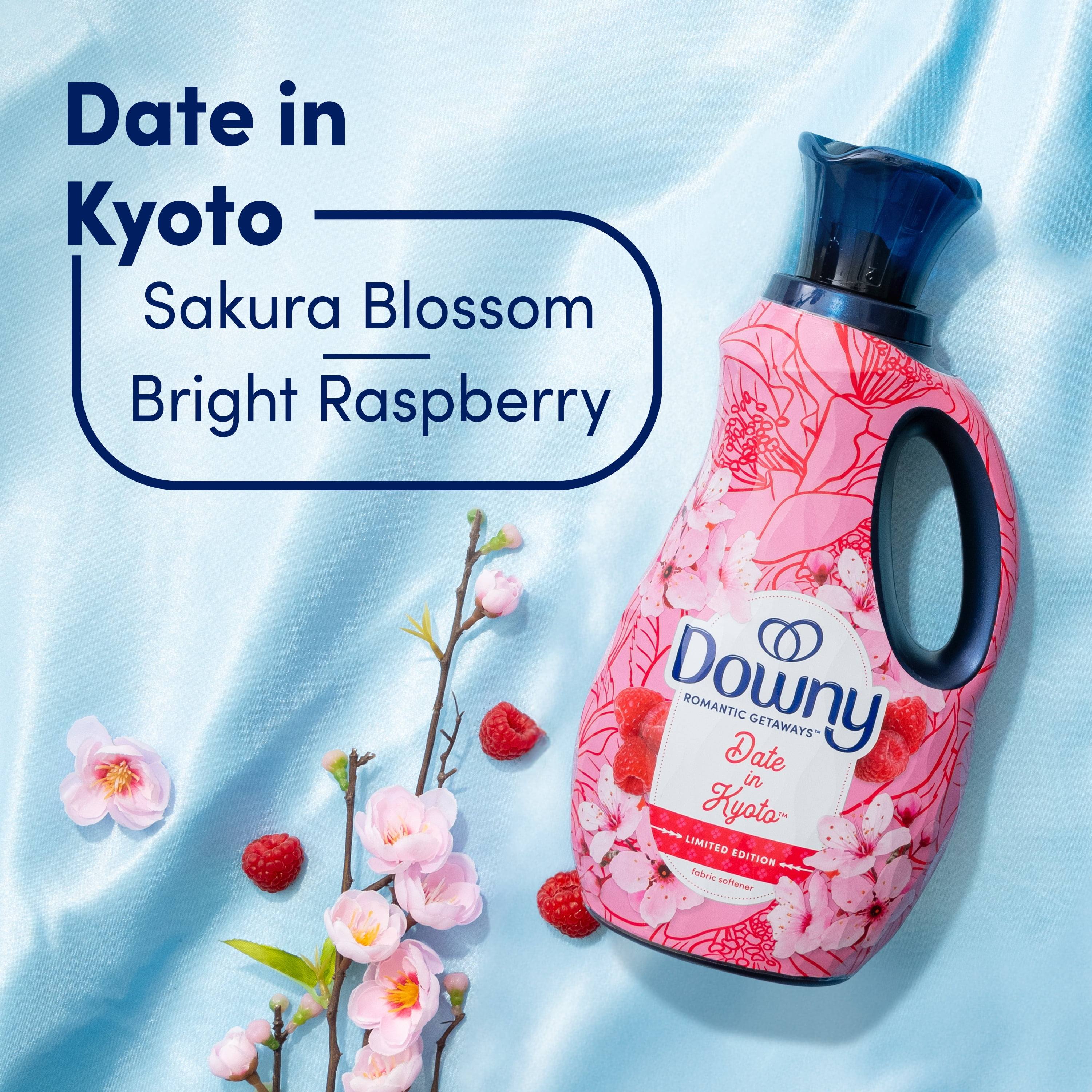 Downy Romantic Getaways Liquid Fabric Softener, Date in Kyoto Floral Scent (38 fl oz) rm0k8