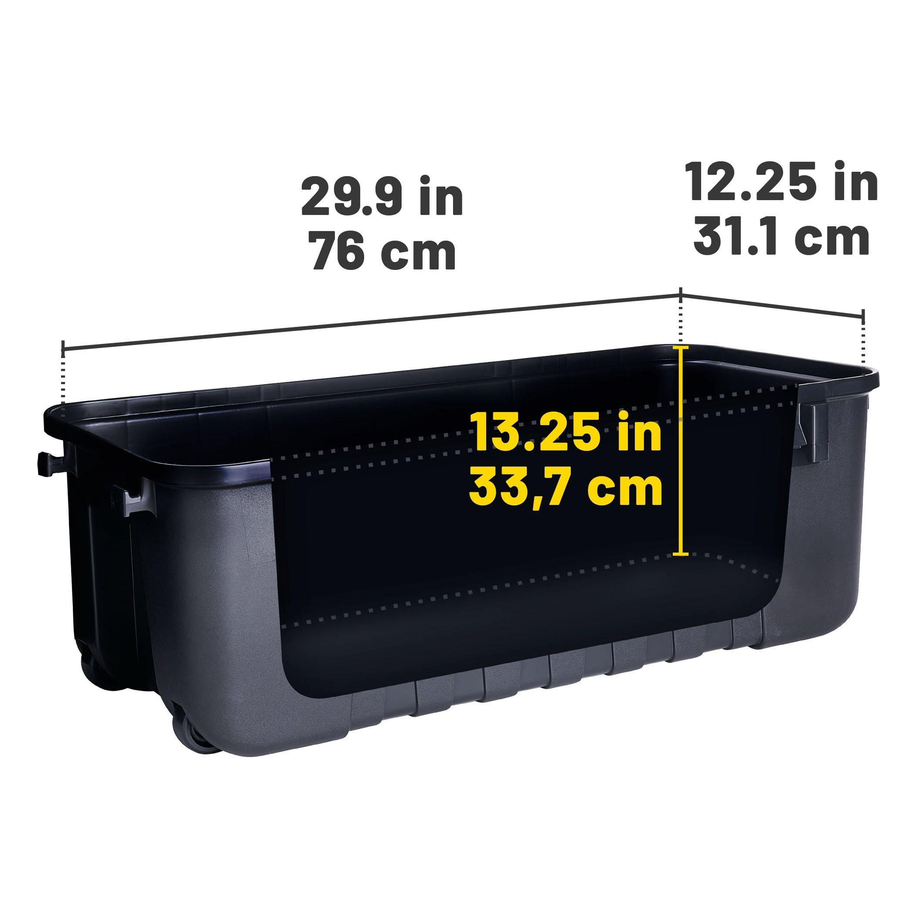 Plano Sportsman's Trunk Heavy-Duty Storage Box (Charcoal, 2 Pack, 3.6 cu ft) qleyv