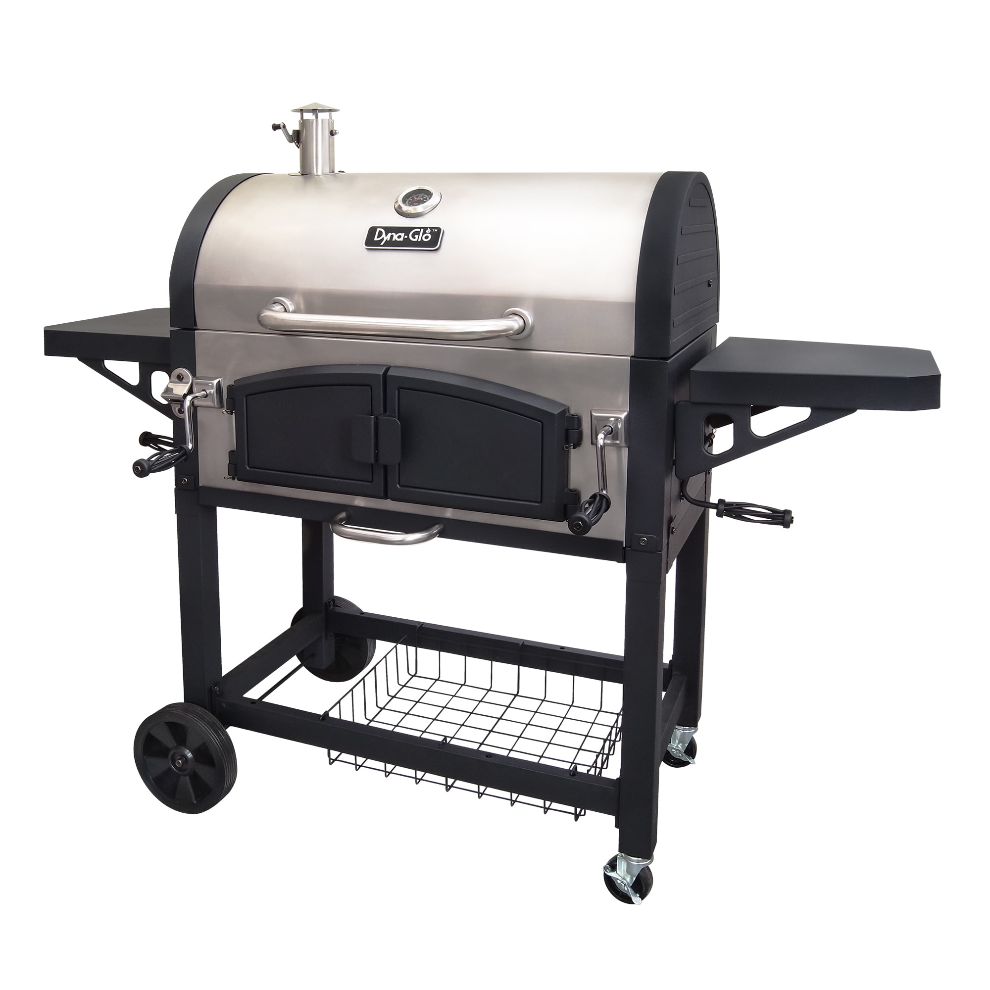 Dyna-Glo X-Large Premium Dual Chamber Charcoal Grill (Silver, 816 sq in) 9th0h