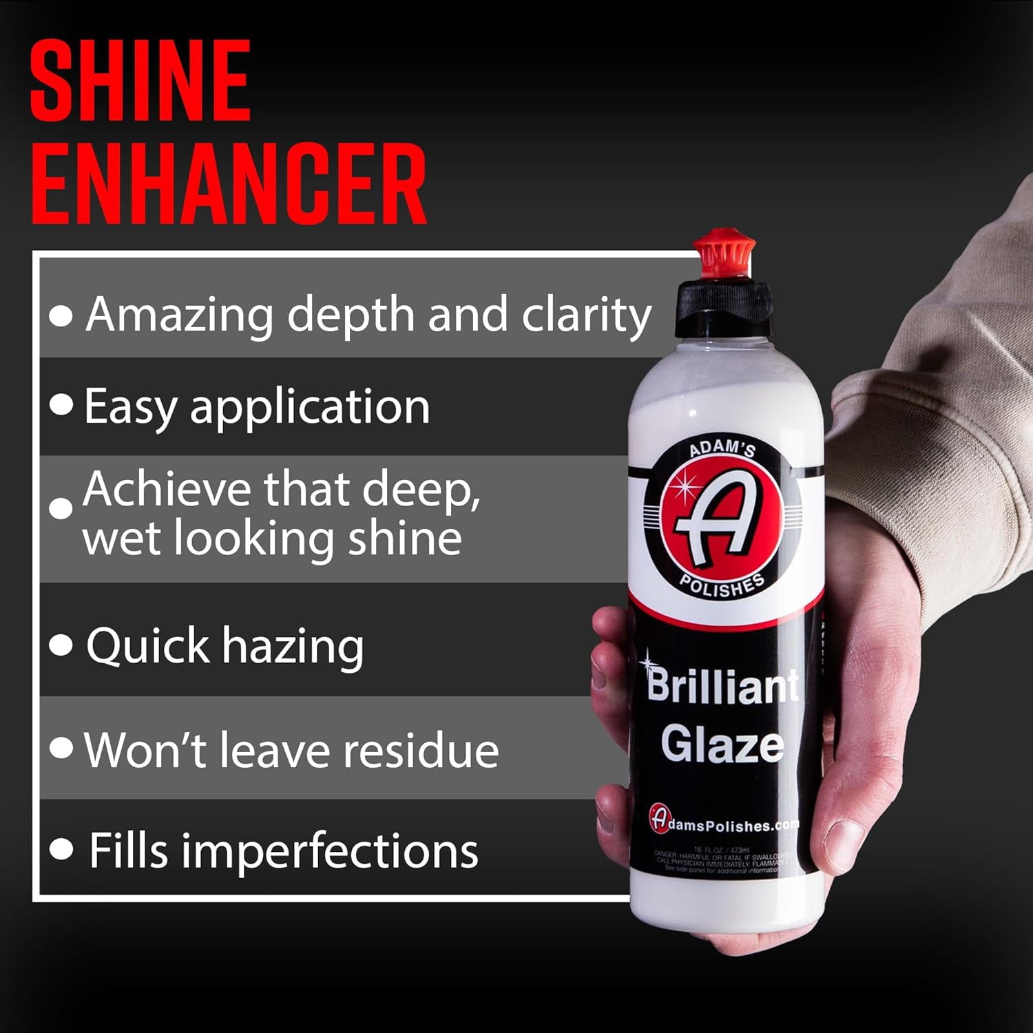 Adam's Polishes Brilliant Glaze Paint Shine Enhancer (16 oz) dsxe5