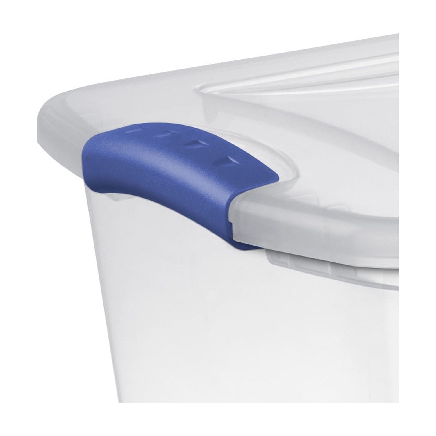 Sterilite 27 Quart Latching Storage Bin with Secure Lid (Clear, 2 Pack) vnt8o