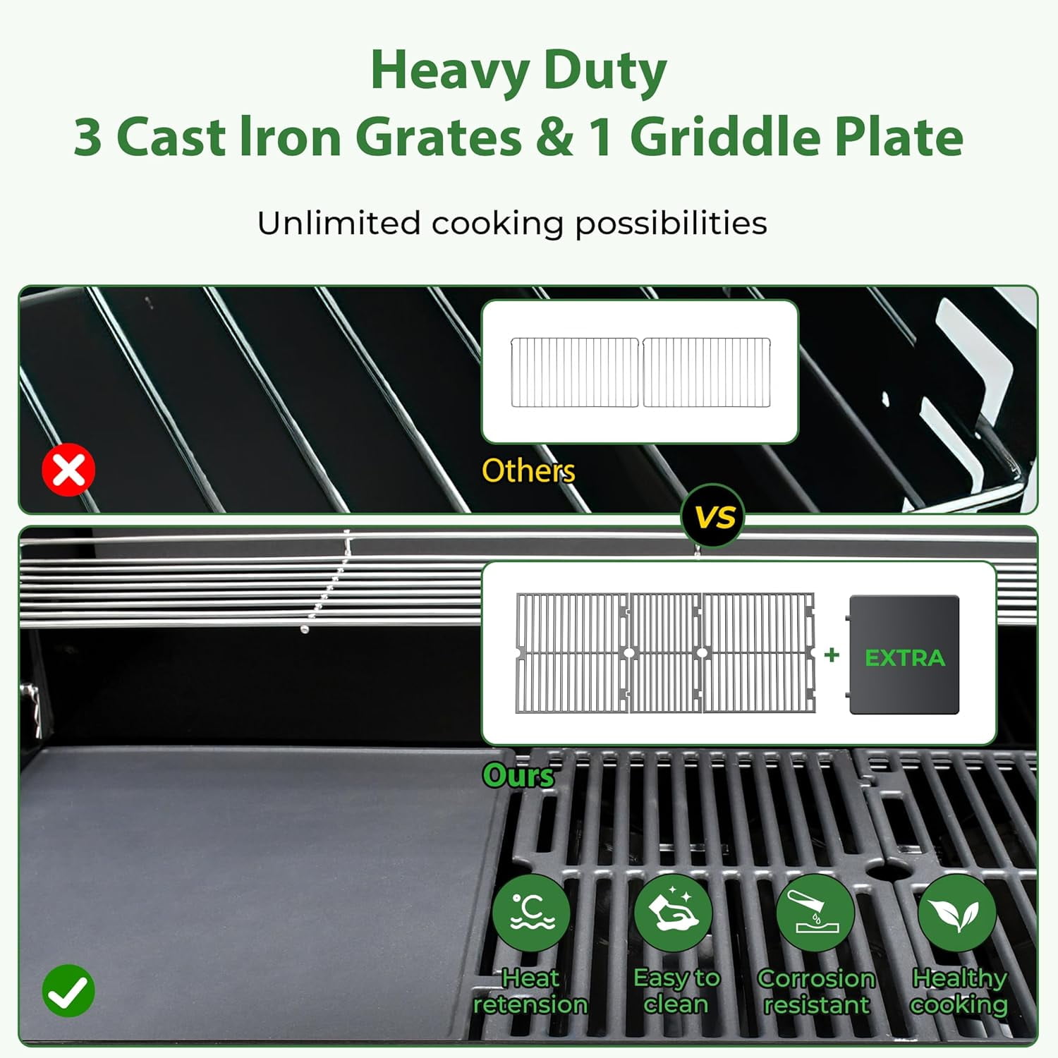 Brand Man Grills 6-Burner Built-In Gas Grill (Silver, 860 sq in) z58fl