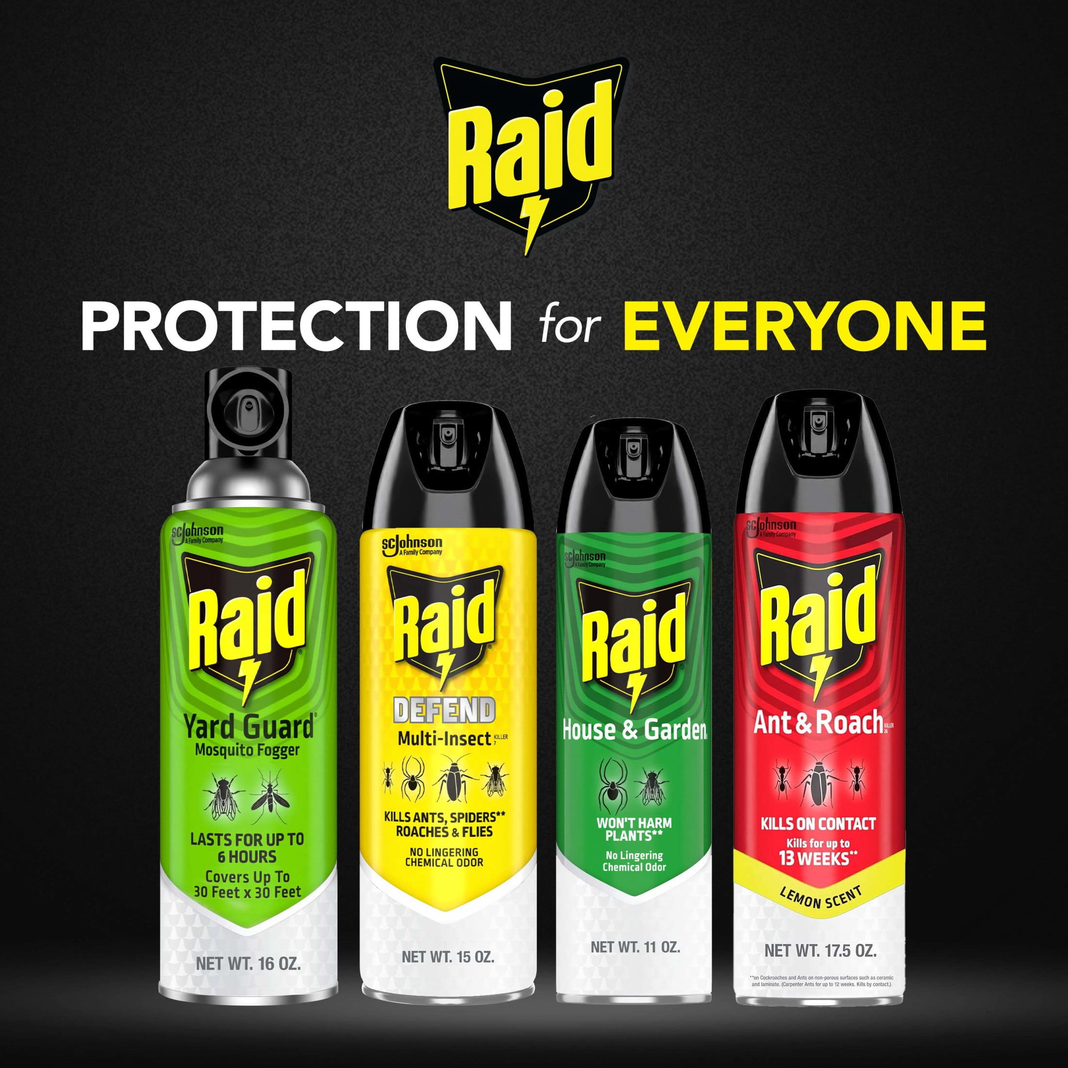 Raid Multi-Insect Killer Spray for Indoor and Outdoor Use (15 oz) ikq5t