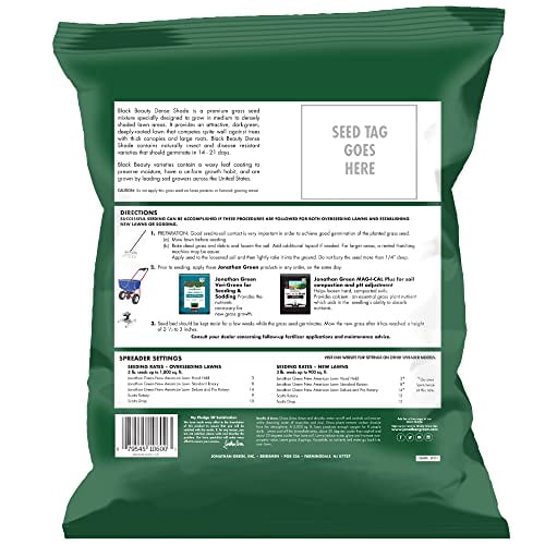 Jonathan Green Black Beauty Dense Shade Grass Seed Mix (Green, 3 lb) 05h5x