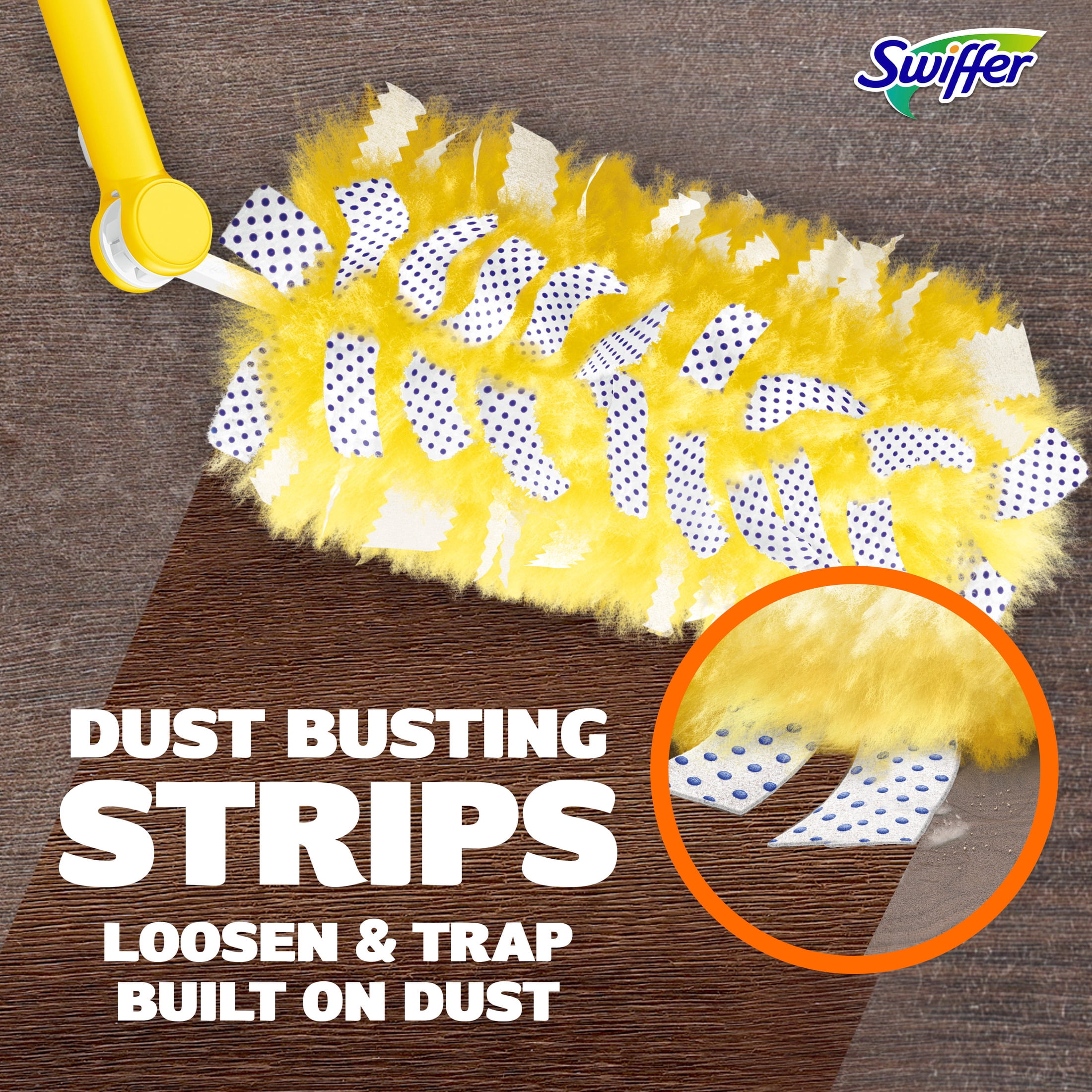 Swiffer Heavy Duty Extendable Duster Kit with Refills (Unscented, 3 ft Handle, 3 Count) pegya