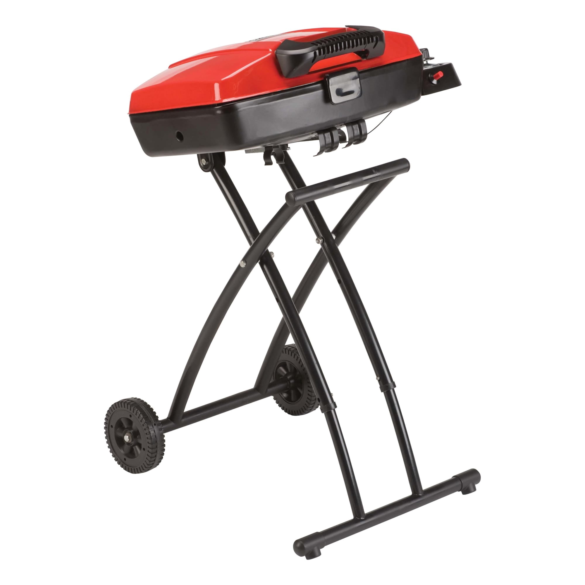 Coleman RoadTrip Sportster Propane Gas Grill Portable Outdoor Cooking Stove (Red, 225 sq. in.) q53h3
