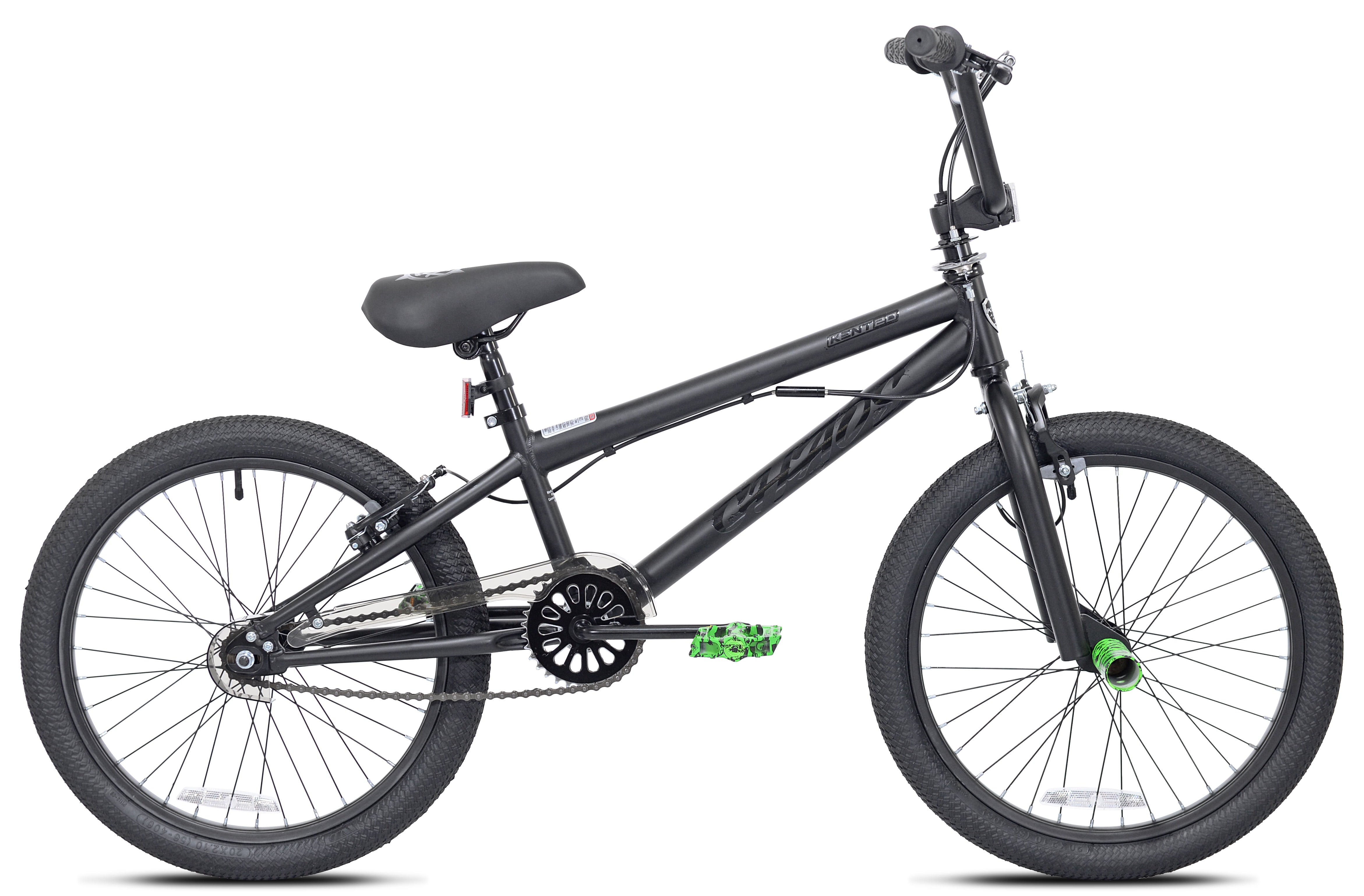 Kent Chaos BMX Bicycle 20 in Freestyle Bike for Kids (Matte Black, 20 in) yzyy6