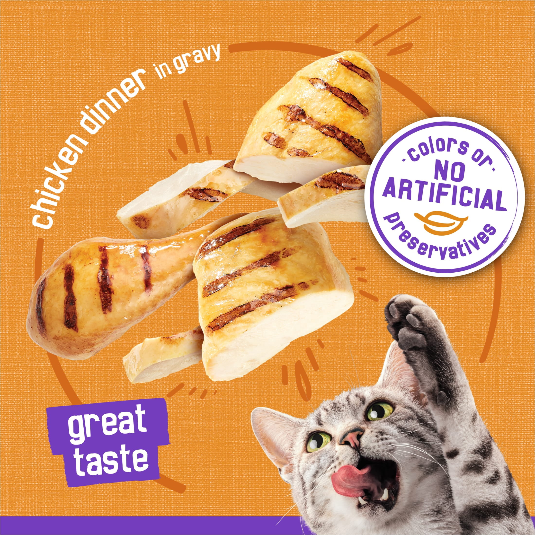 Friskies Meaty Bits Chicken Dinner Wet Cat Food in Gravy (13.5 oz) conmw