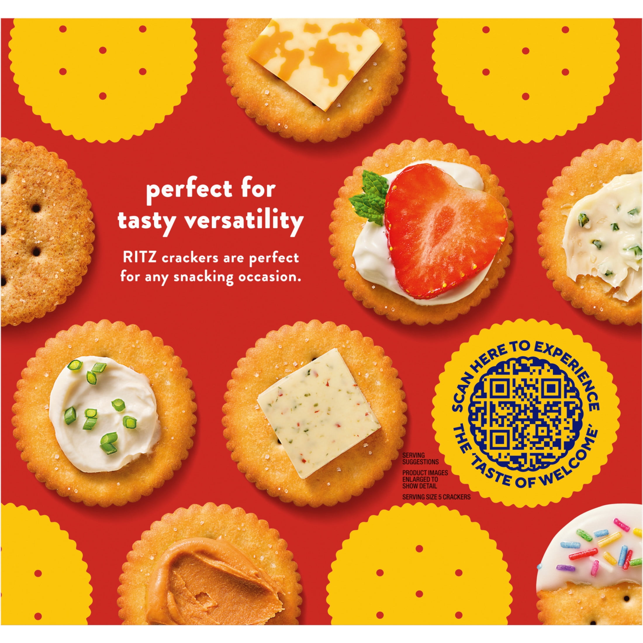RITZ Whole Wheat Crackers, Crispy Baked Snack Crackers for Appetizers and Lunch (3 Pack, 12.9 oz) ckir5