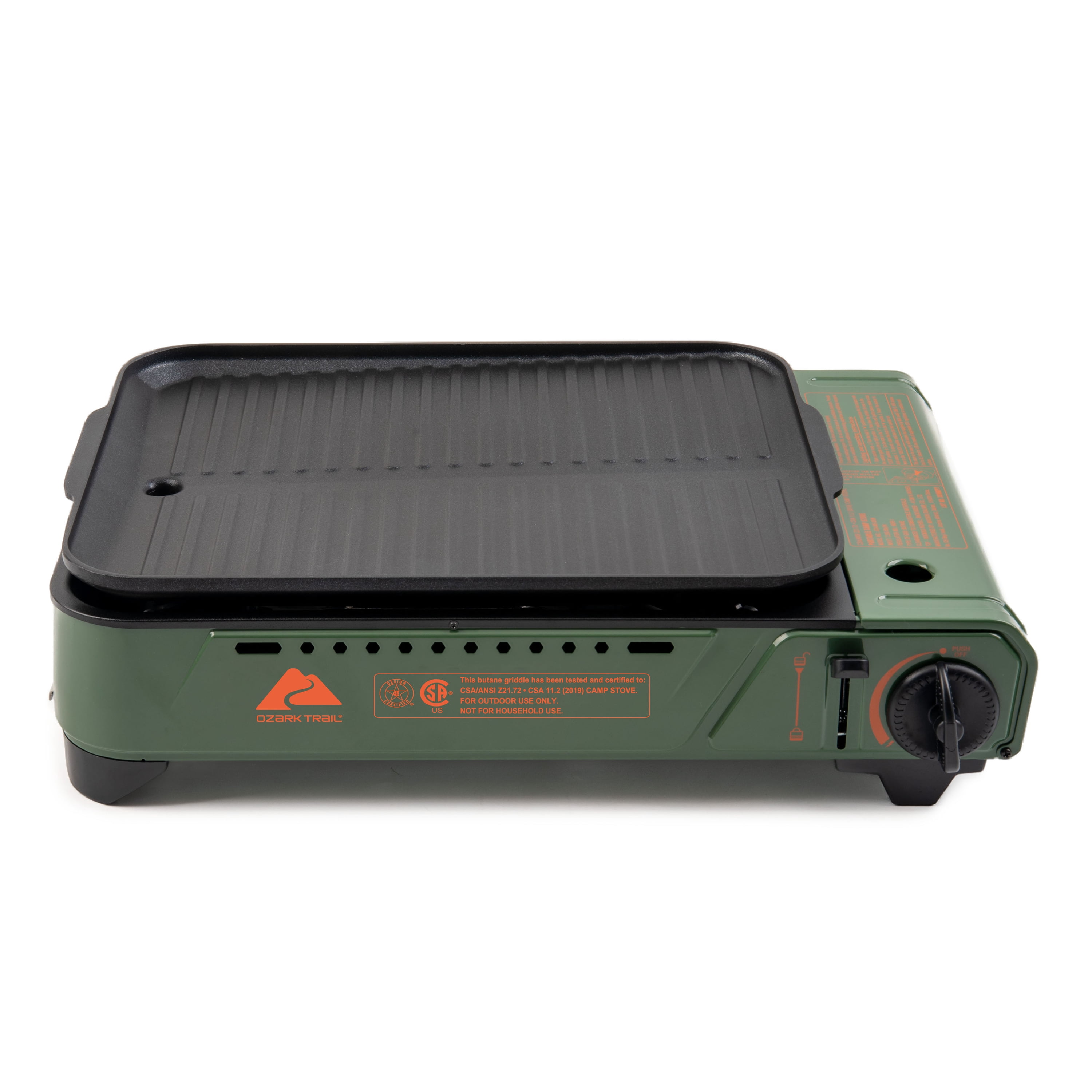 Ozark Trail 1-Burner Portable Butane Outdoor Griddle (161 sq in Cooking Surface) ctk1q