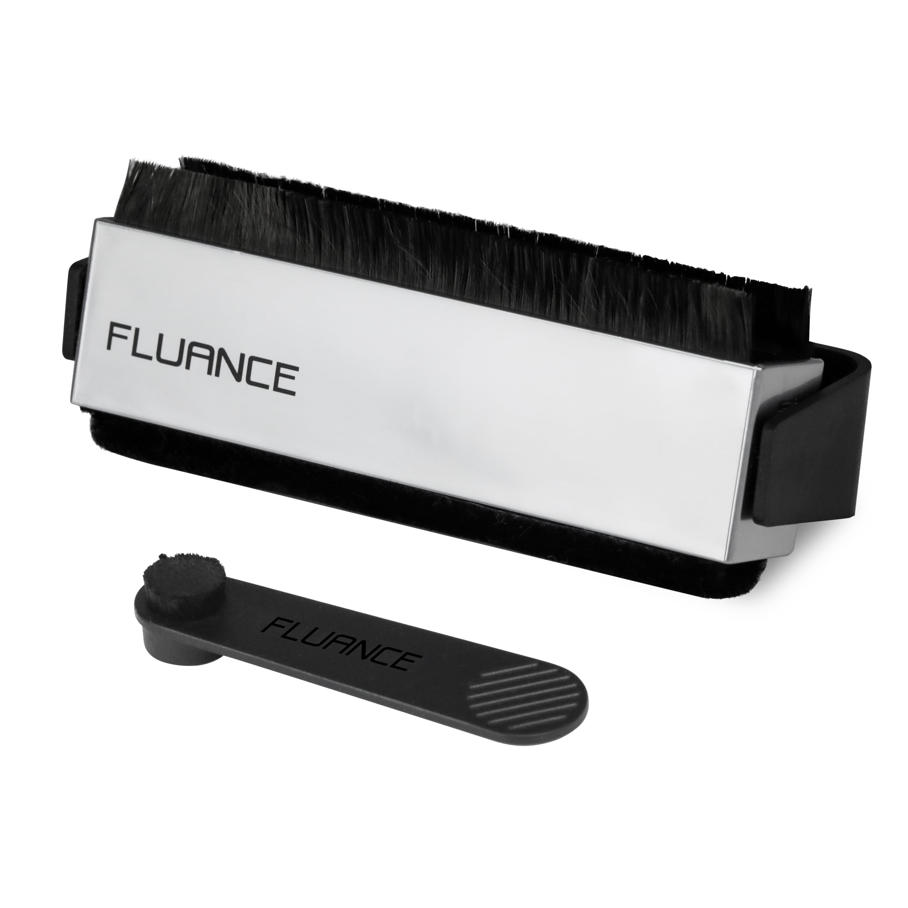 Fluance RT81 Elite High Fidelity Vinyl Turntable with Audio Technica AT95E Cartridge, Belt Drive, Built-in Preamp, and Vinyl Cleaning Accessory Kit (Black) cv00a