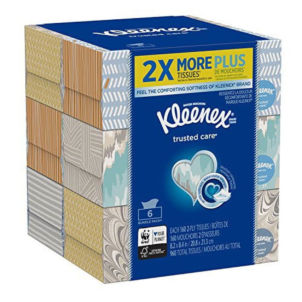 Kleenex Trusted Care Everyday Facial Tissues (White, 960 Count Total) e3ml0