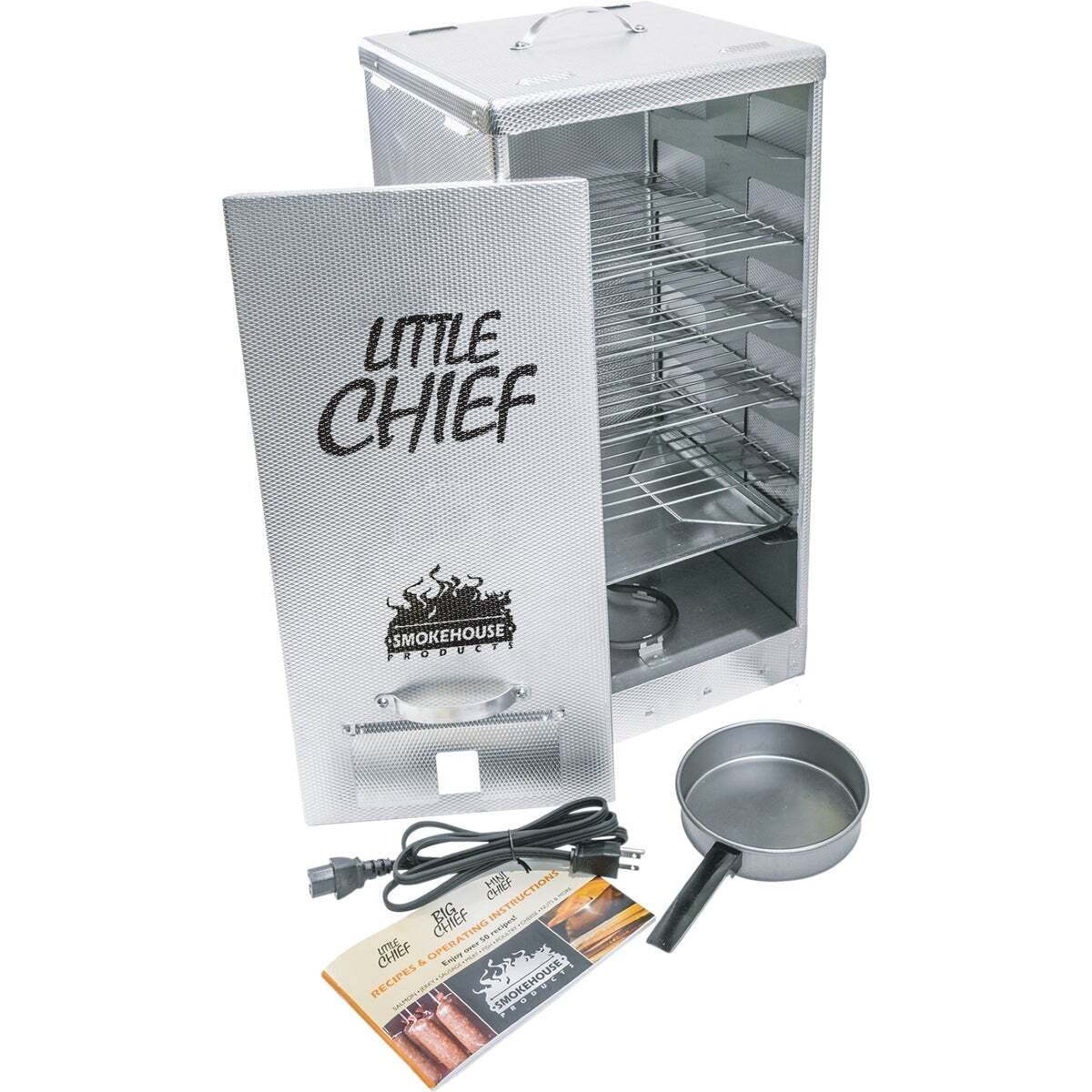 Little Chief Electric Smoker Vertical Front Load (Silver, 24.5 in H, 12 Piece) j42pj