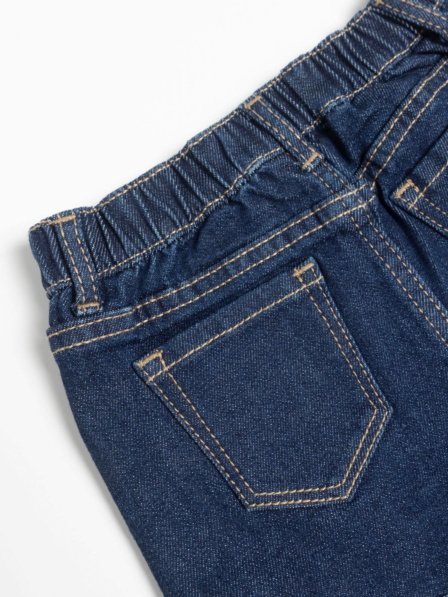 Wonder Nation Toddler Girl Denim Shorts Elastic Waistband (Blue, 5T) nb35b