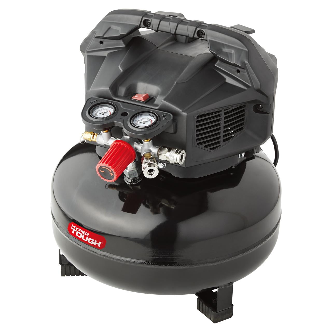 Hyper Tough 150 PSI Oil-Free Pancake Air Compressor (Black, 6 gal) gf23v
