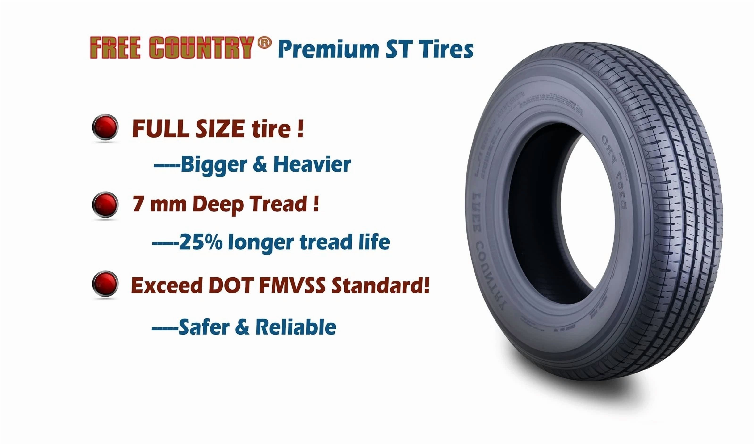 Free Country Trailer Tire and Wheel Assembly (ST205/75R15, 8-Ply, 5 Lug on 4.5 in) 966ck
