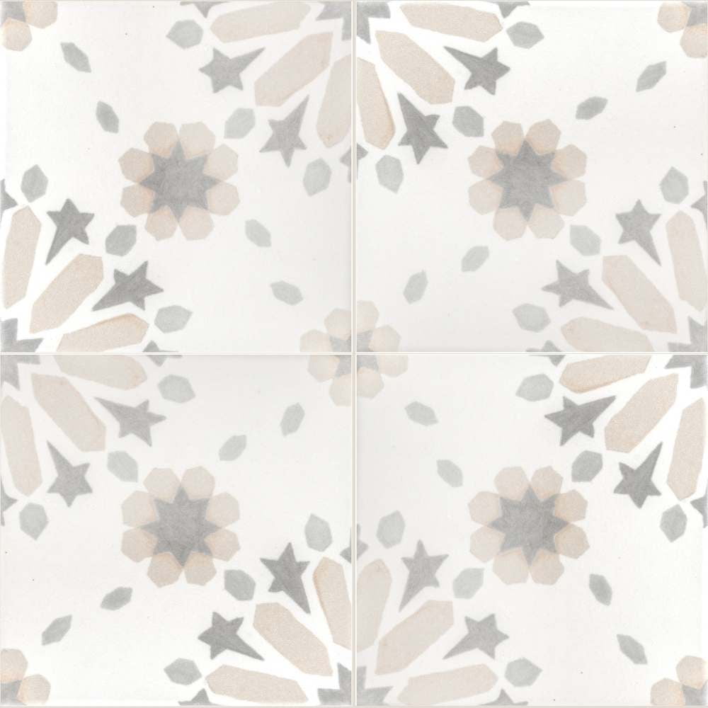 The Tile Life Dahlia Porcelain Floor and Wall Tile (Beige, 6 in x 6 in, 25 Pack) 0egbf