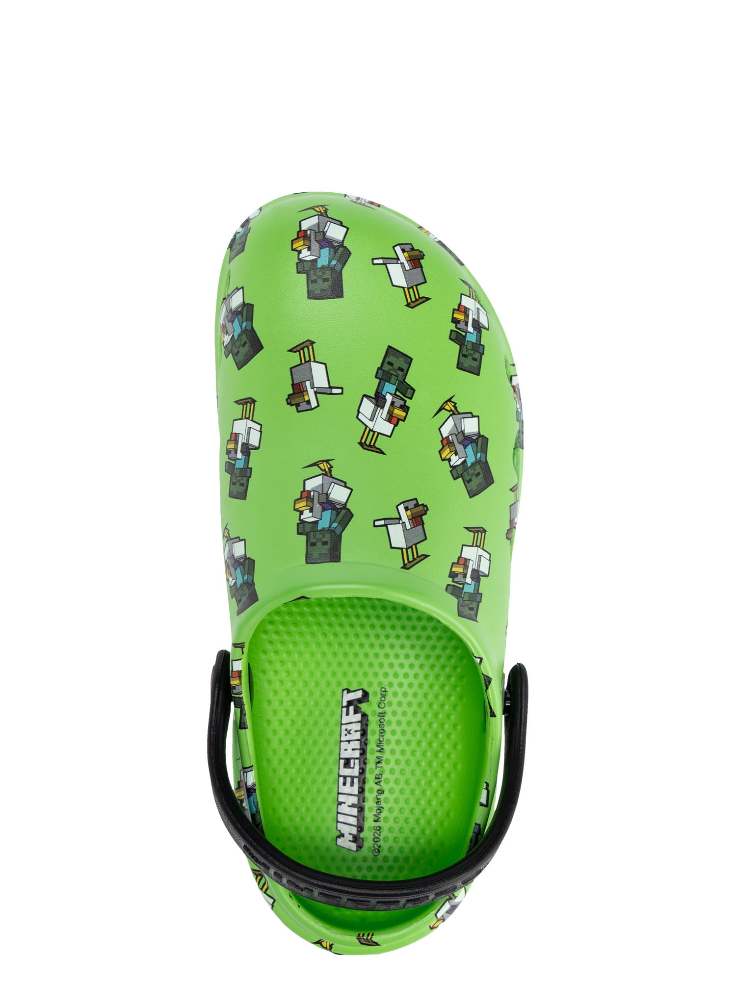 Minecraft Boys EVA Clogs Lightweight Water-Friendly Sandals (Green, 12 Little Kid) qazgs