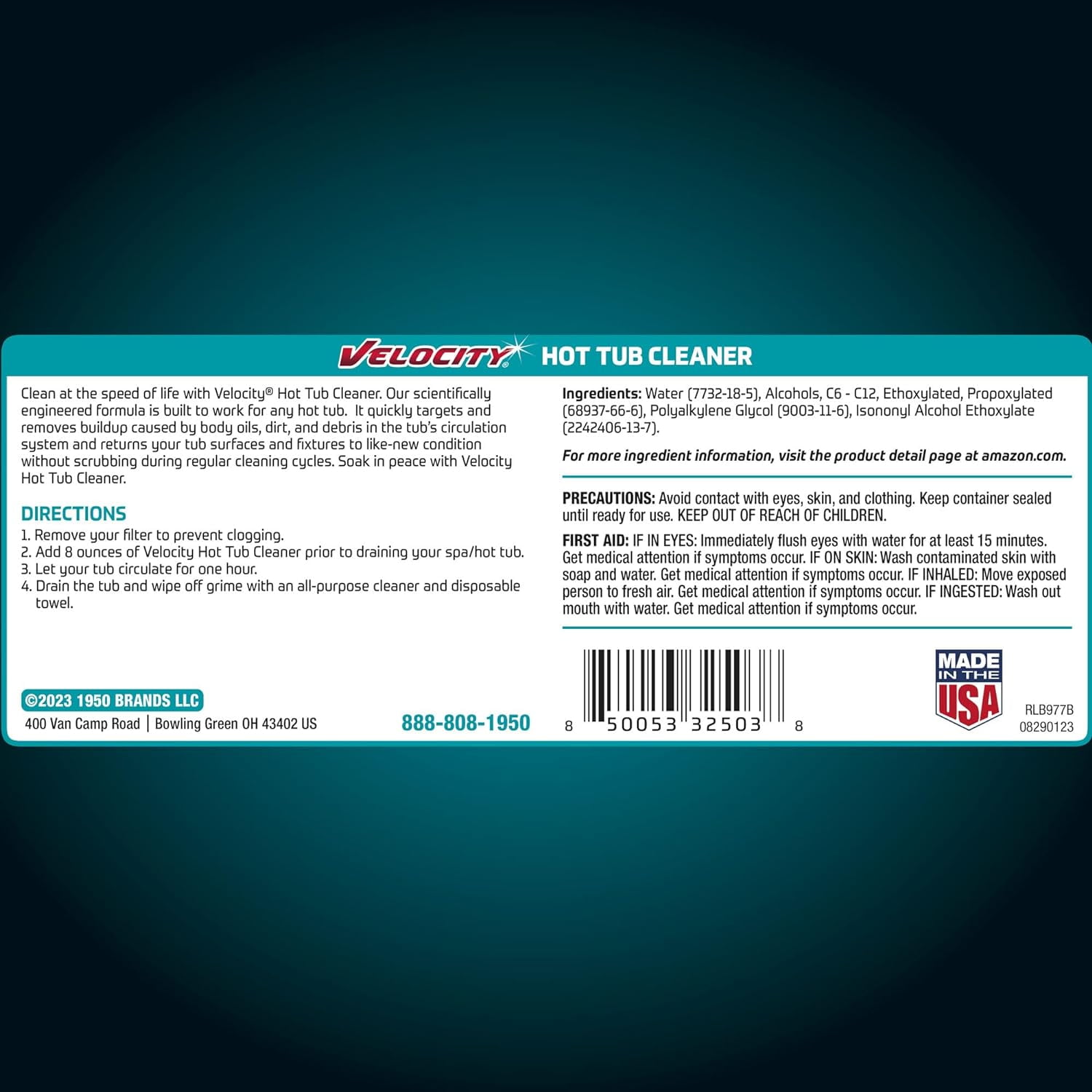 Velocity Hot Tub Spa Cleaner (Clear, 2 Pack) zhw96 - Image 5