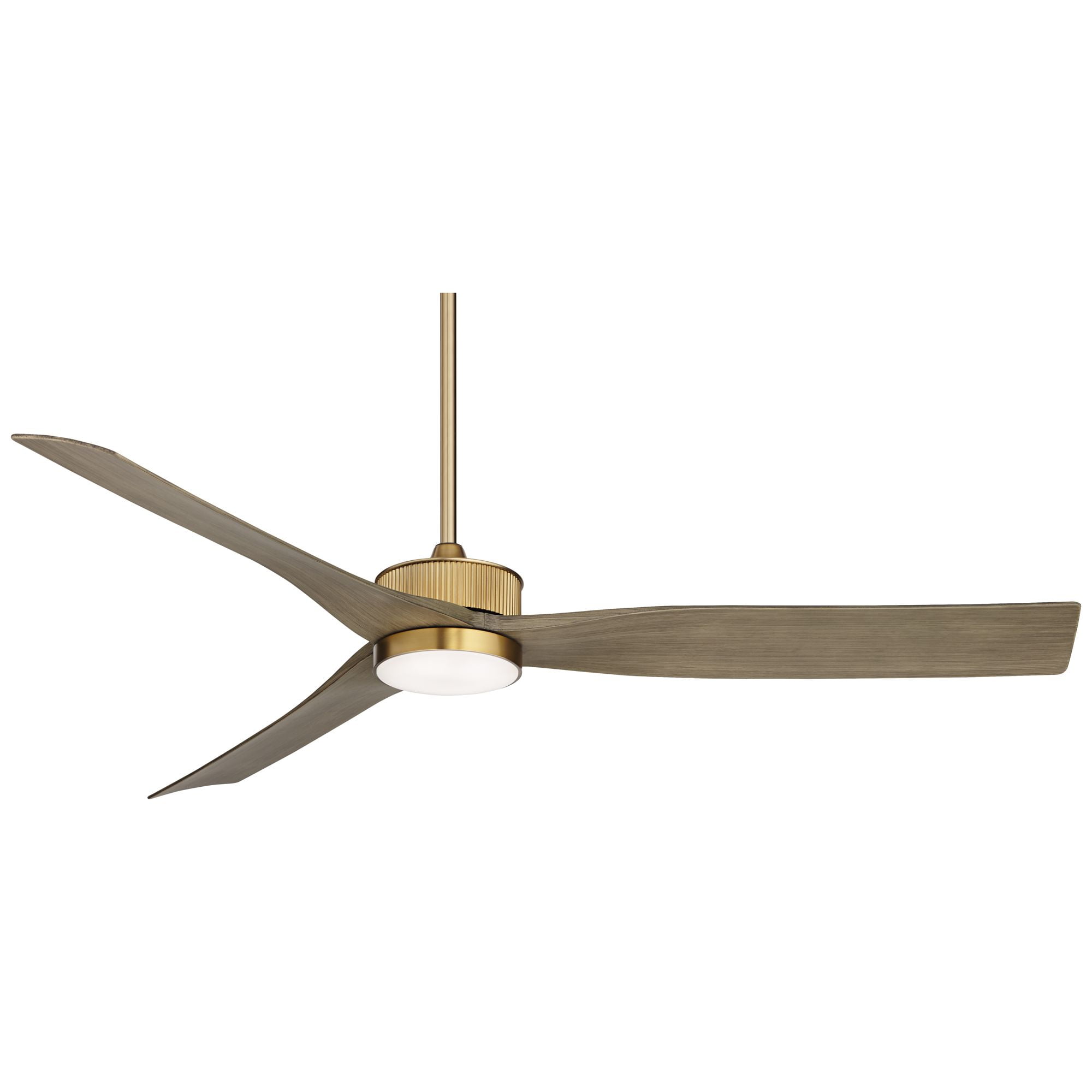 Casa Vieja Montage Modern Indoor Outdoor Ceiling Fan with Dimmable LED Light and Remote Control (Warm Brass, 60 in) o0wwv