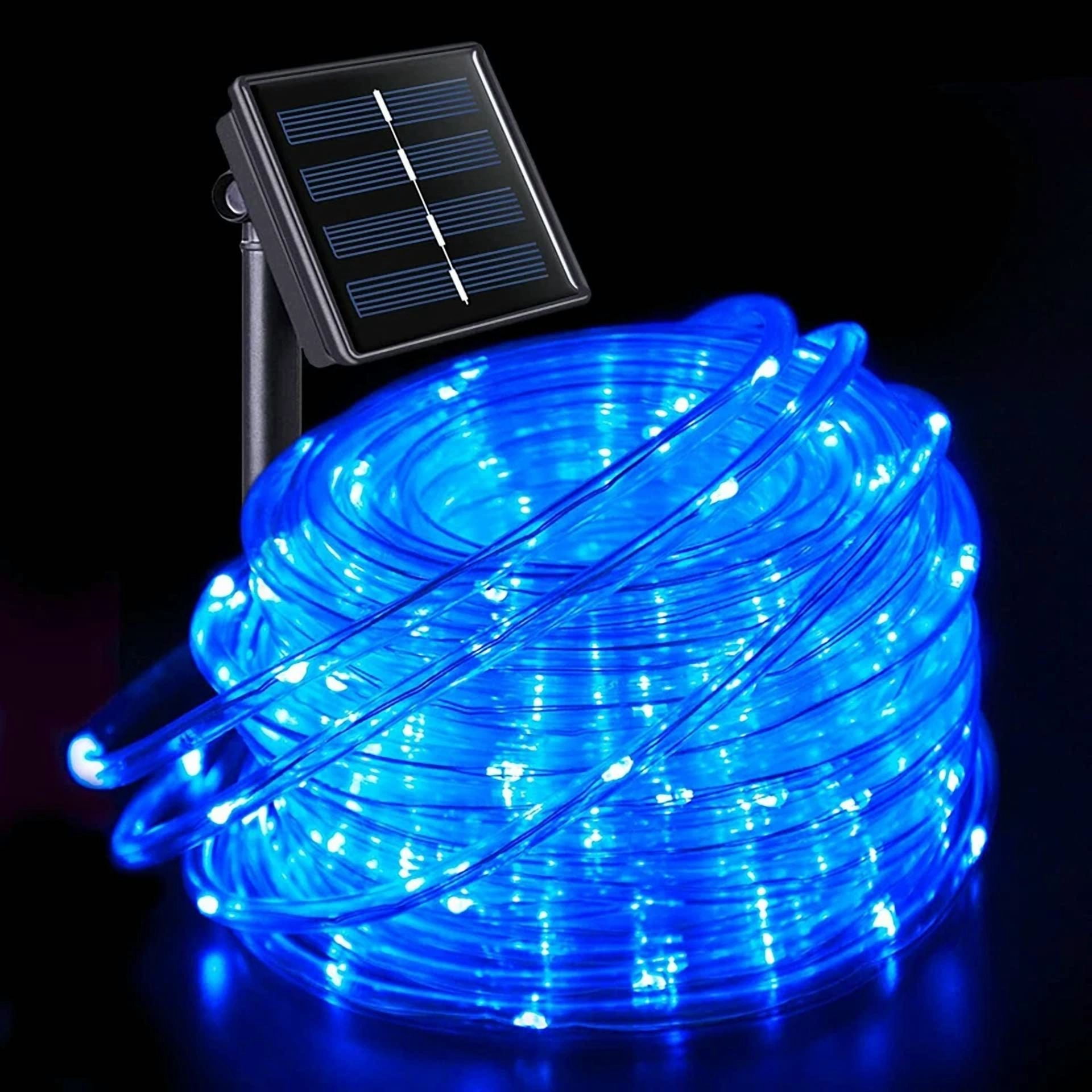 Purely Elizabeth Solar LED String Lights for Christmas Garden Decoration (Warm White, 33 ft) 7po77
