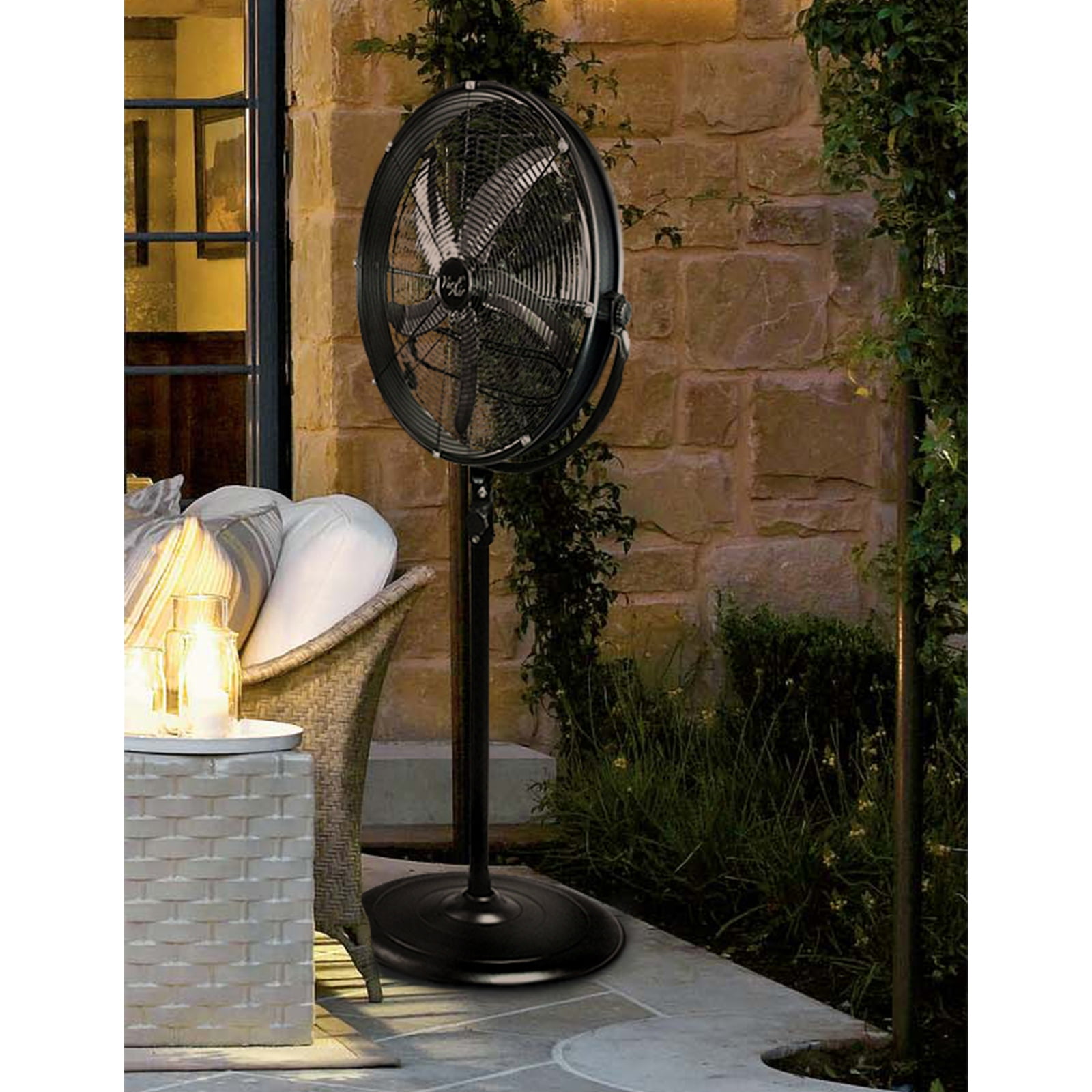 VieAir 20 in Industrial High Velocity Pedestal Drum Fan (Adjustable Height, 3-Speed) bss30