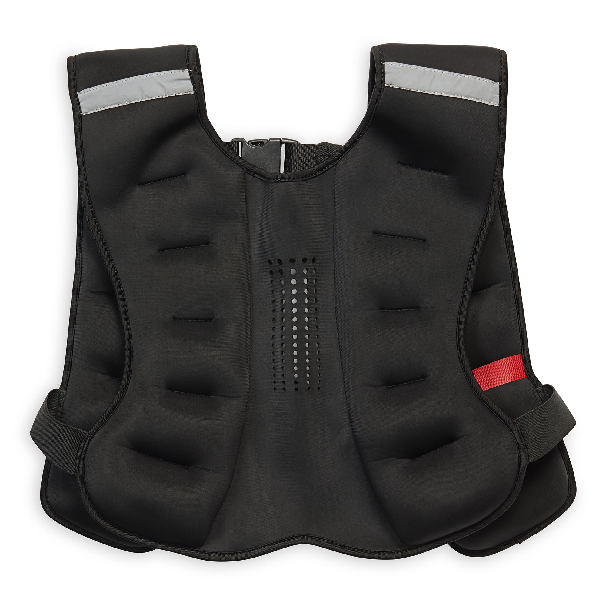 Reebok Delta Weighted Vest for Strength Training and Cardio (Black, 12 lb) 1xnhn