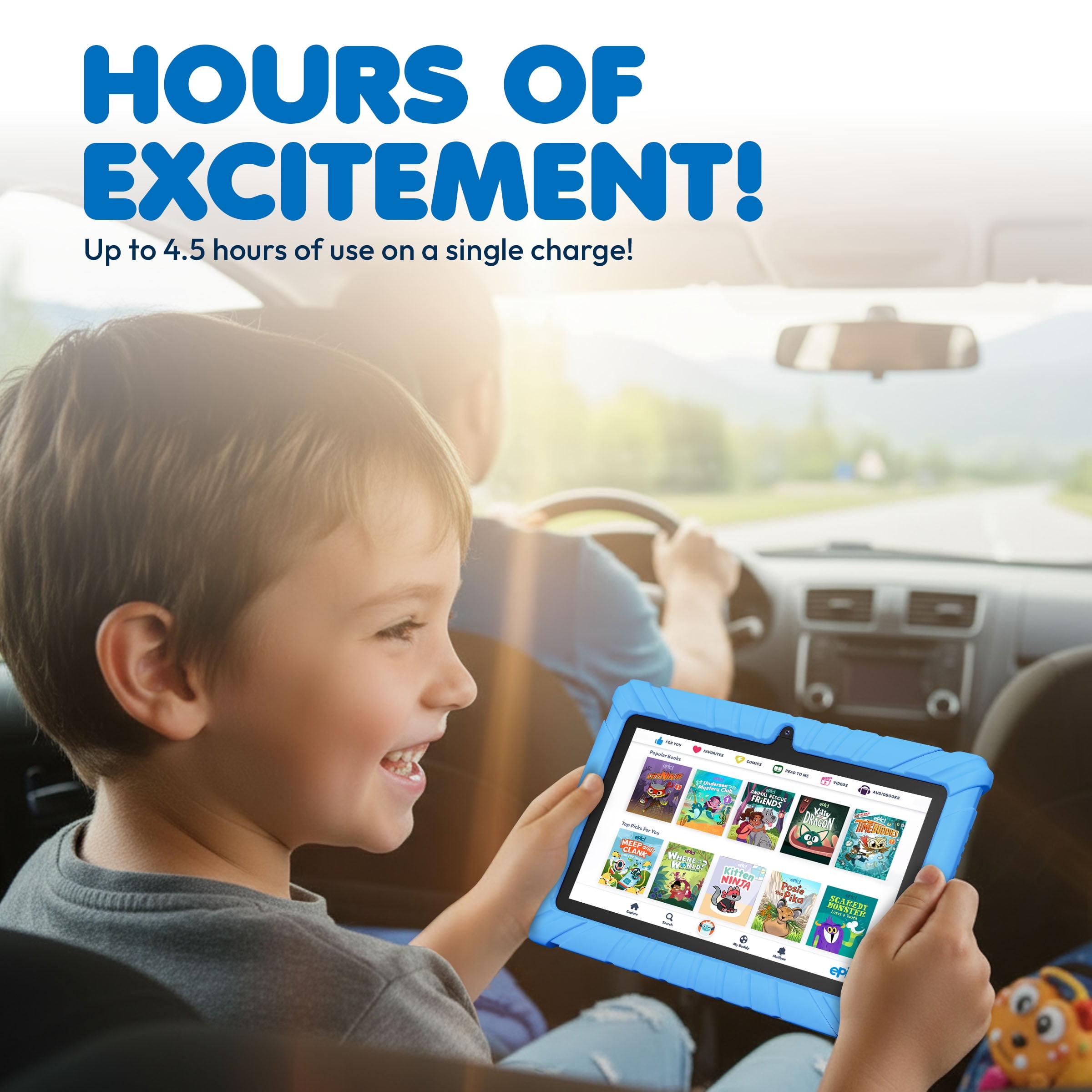 Contixo Kids Android Tablet with Parental Controls and Educational Apps (Blue, 7 in, 32GB) okkxg - Image 4