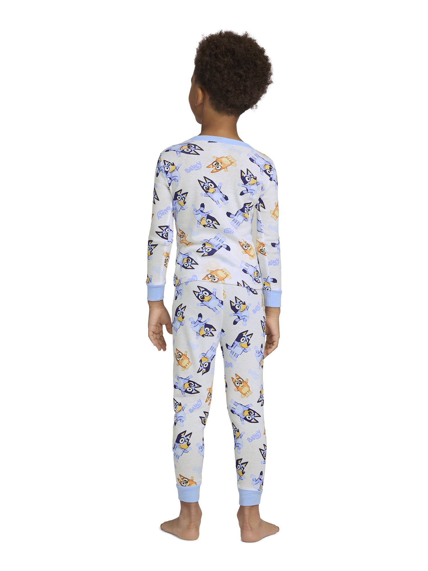Bluey Toddler Long Sleeve Shirt and Pants Pajama Set (Blue, 2T) orkff
